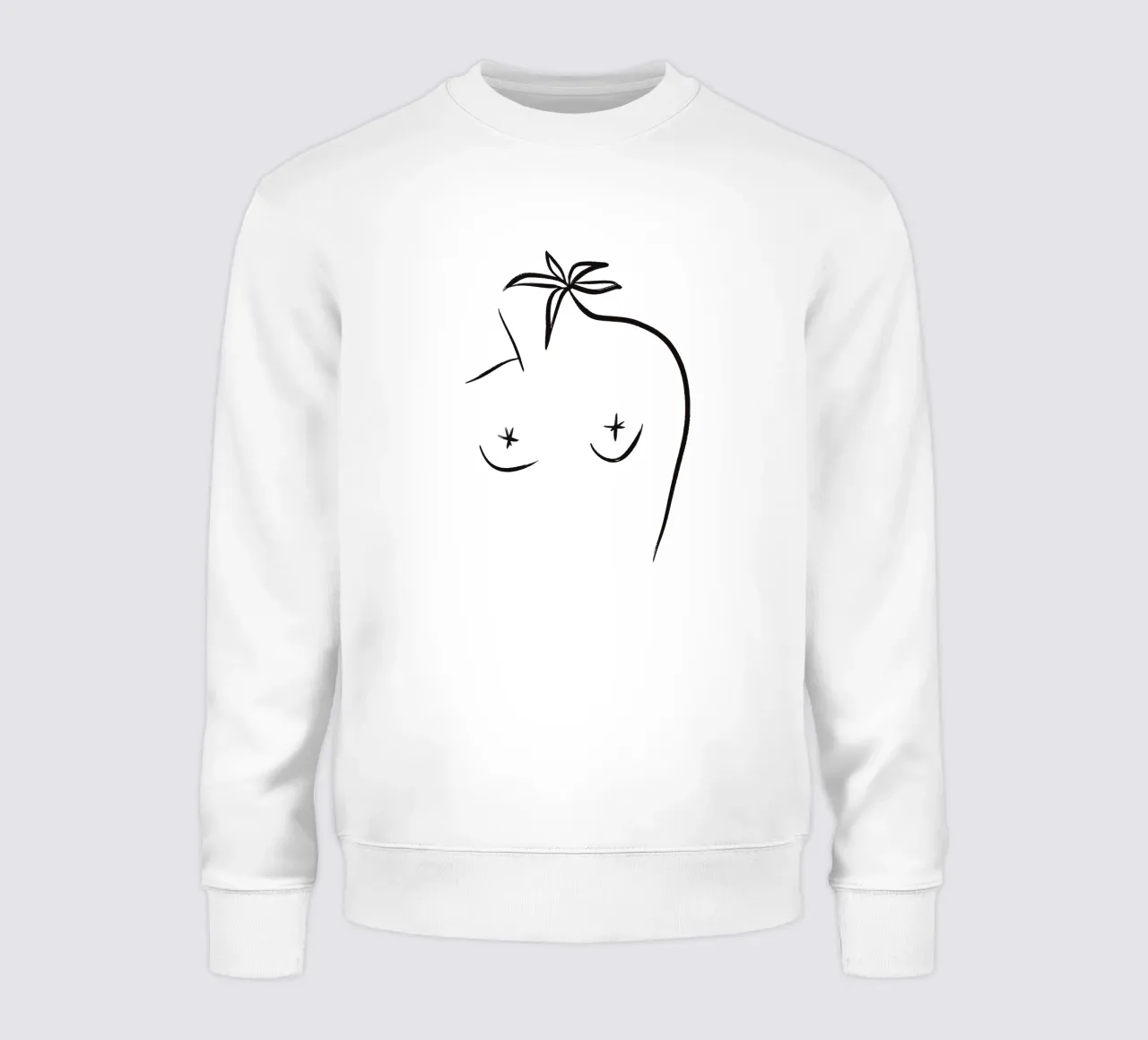 Body Line No 10 (Without Background) felpa da treechild