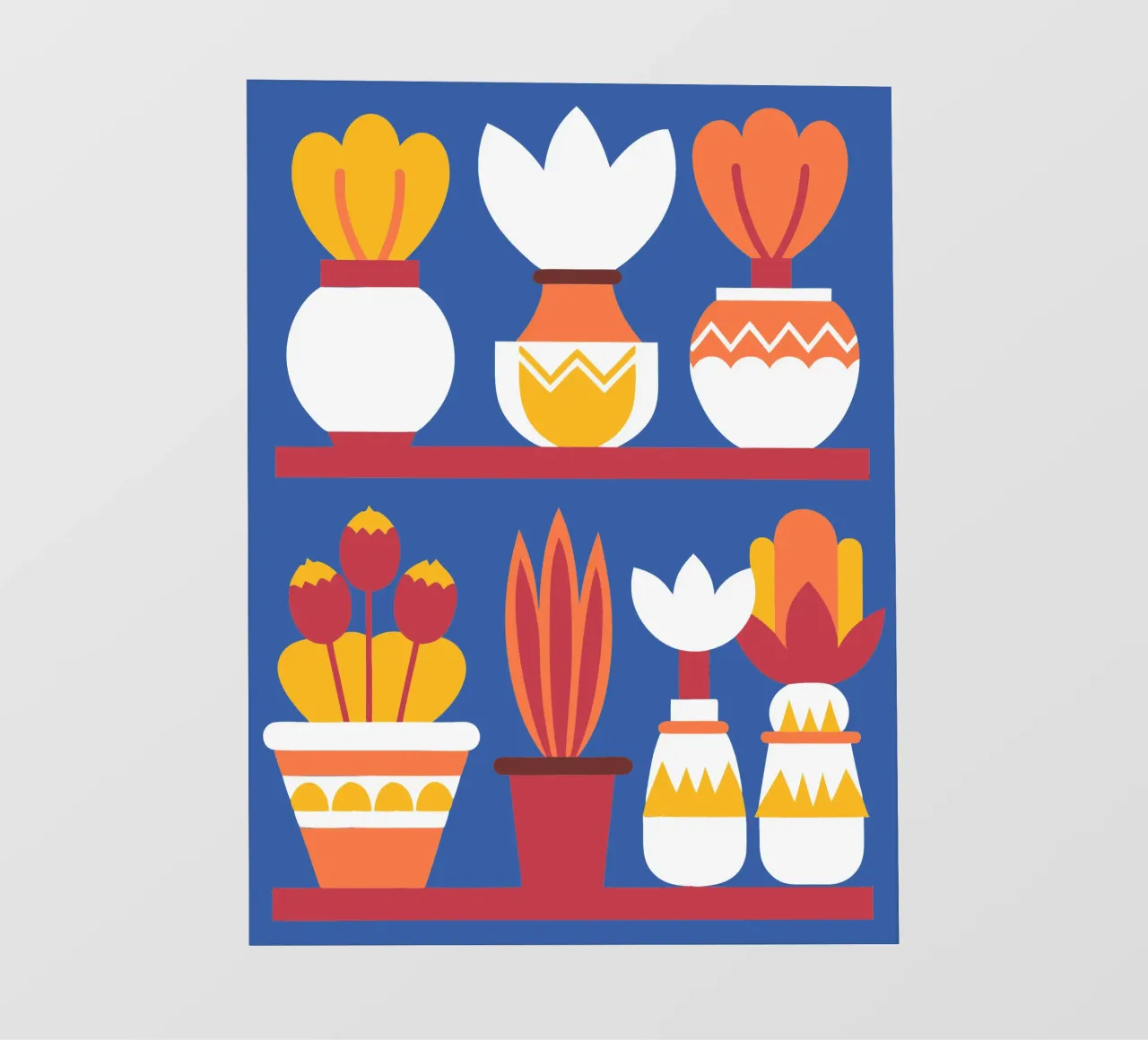 Sette vasi pellicola backlit da FLOWER PLACE SHOP