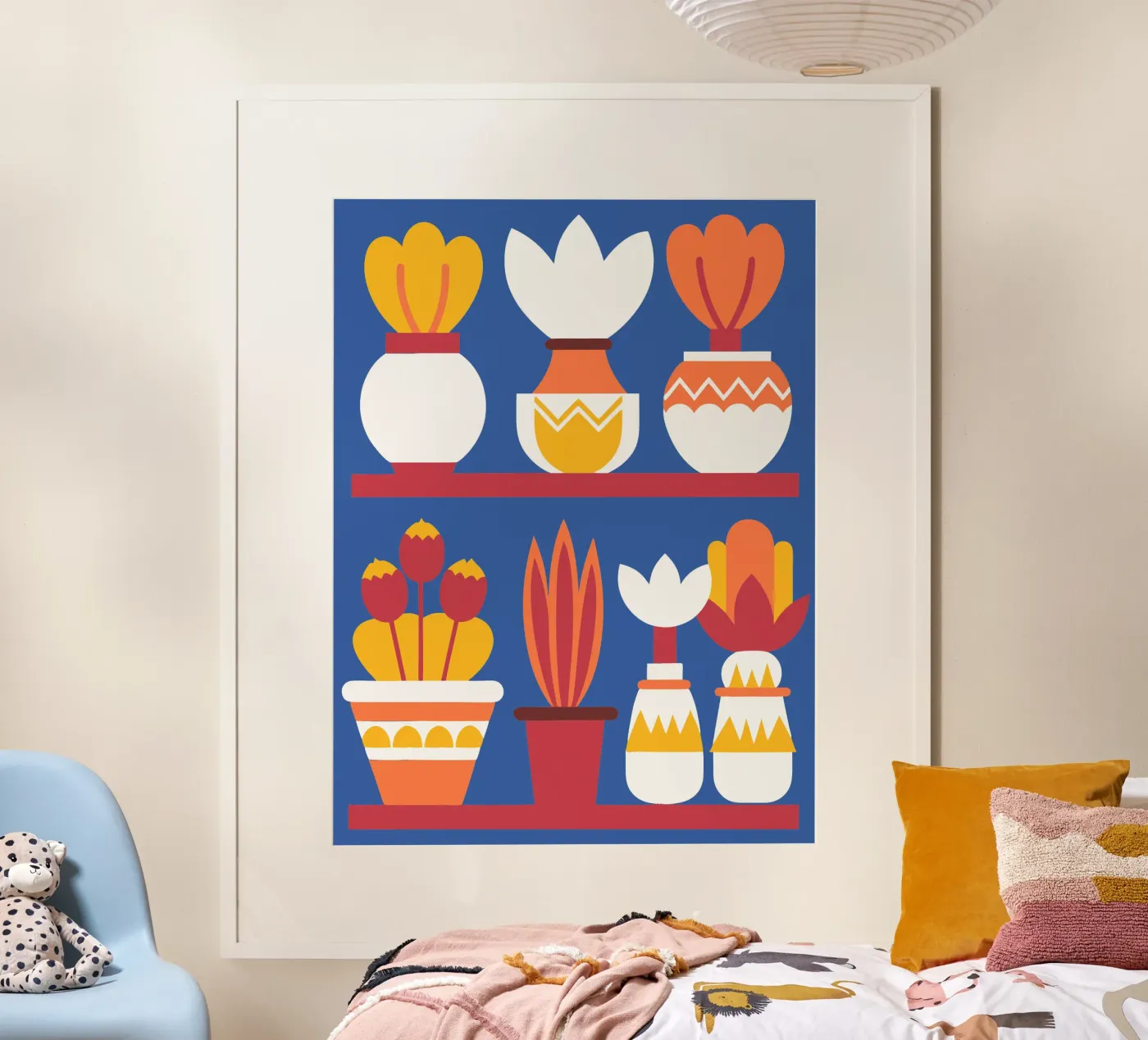 Sieben Vasen Poster von FLOWER PLACE SHOP