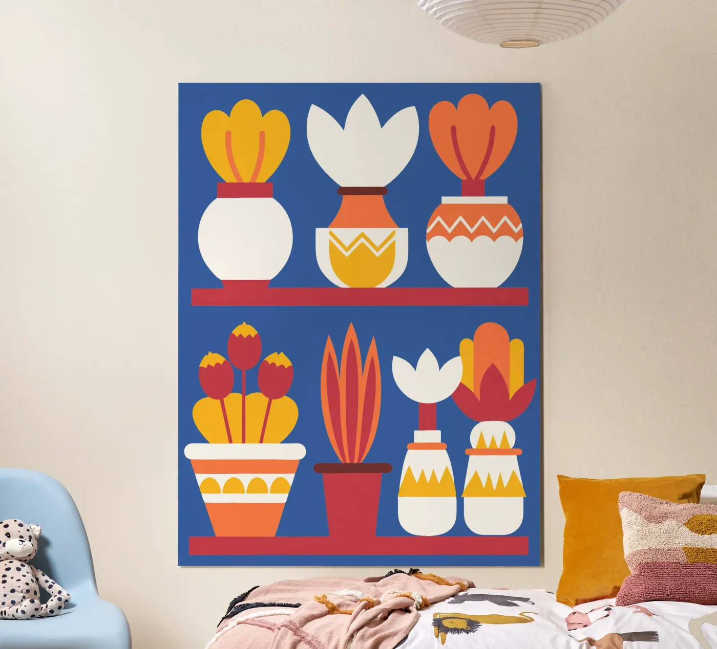 Sieben Vasen Poster von FLOWER PLACE SHOP