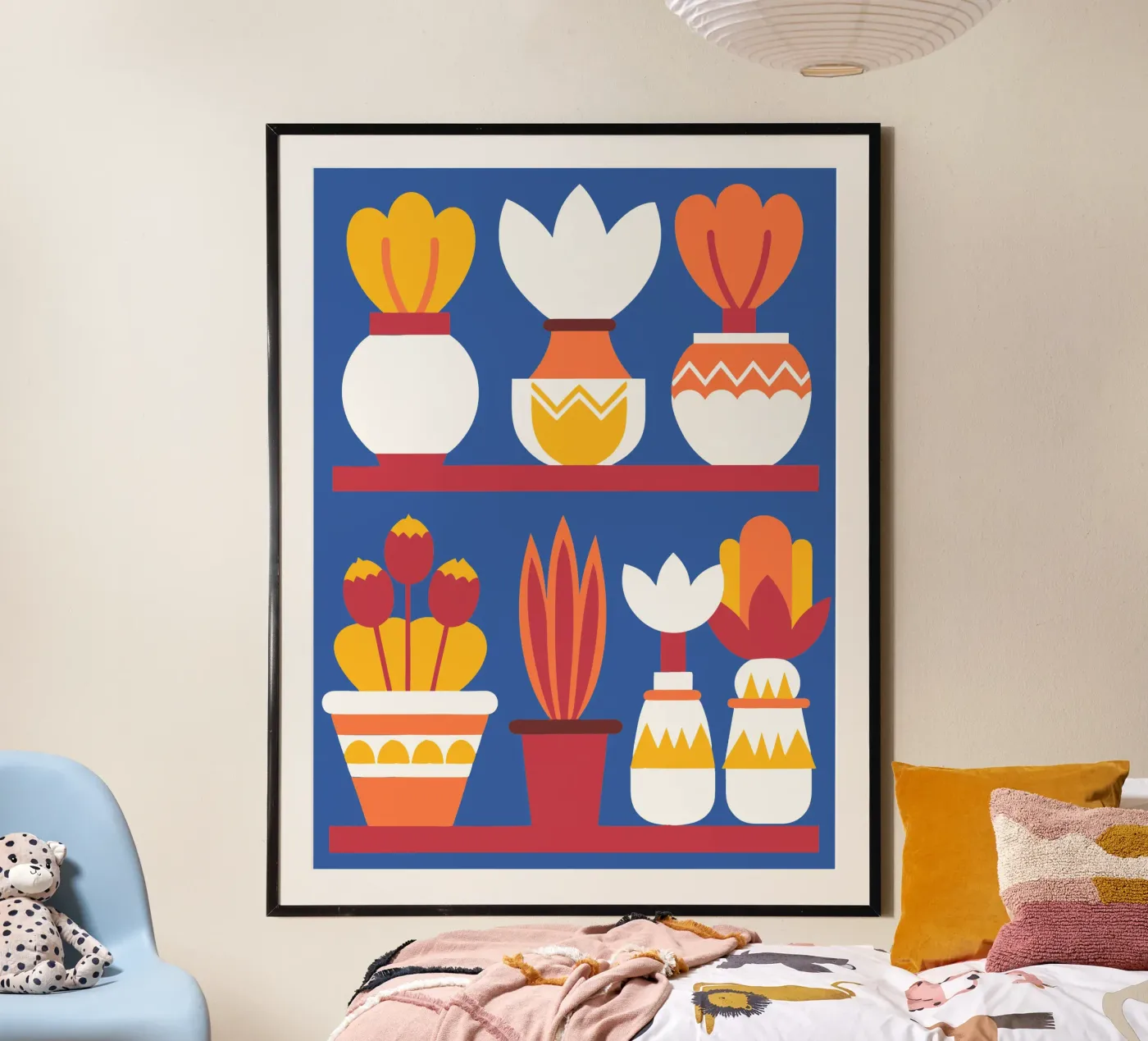 Sieben Vasen Poster von FLOWER PLACE SHOP