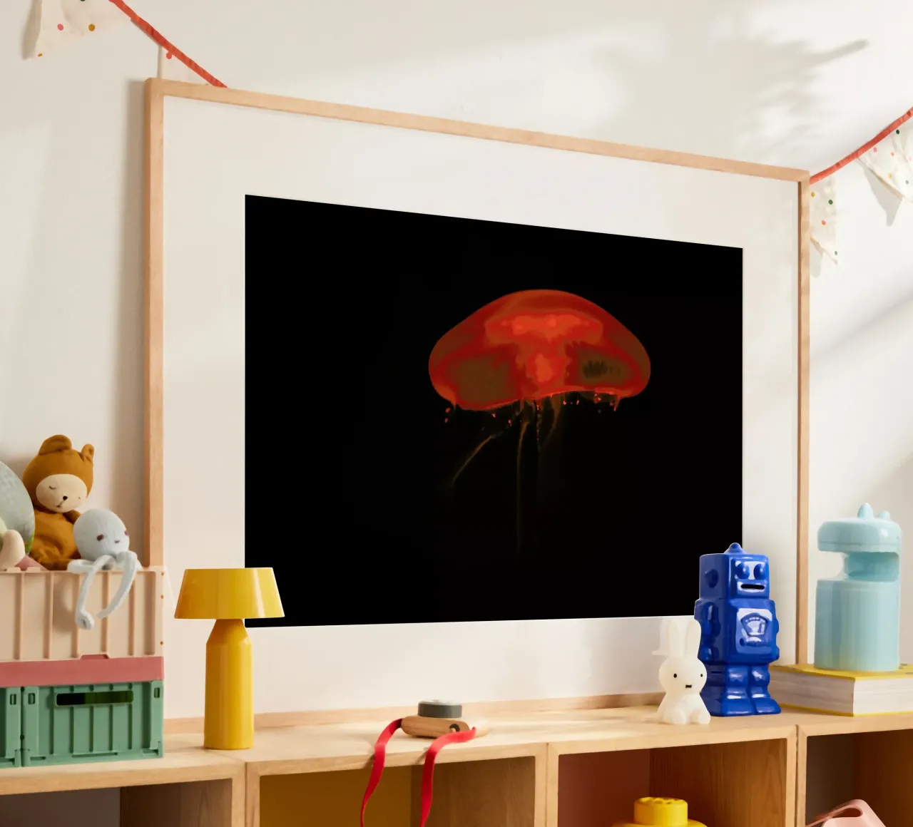 At The Aquarium #8 poster con telaio in plastica da Tal Paz-Fridman