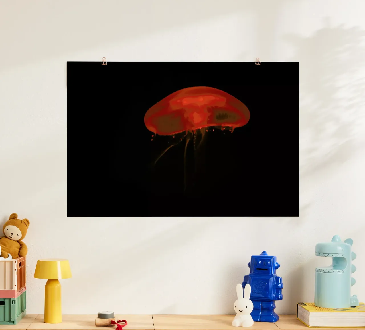 At The Aquarium #8 poster con telaio in plastica da Tal Paz-Fridman
