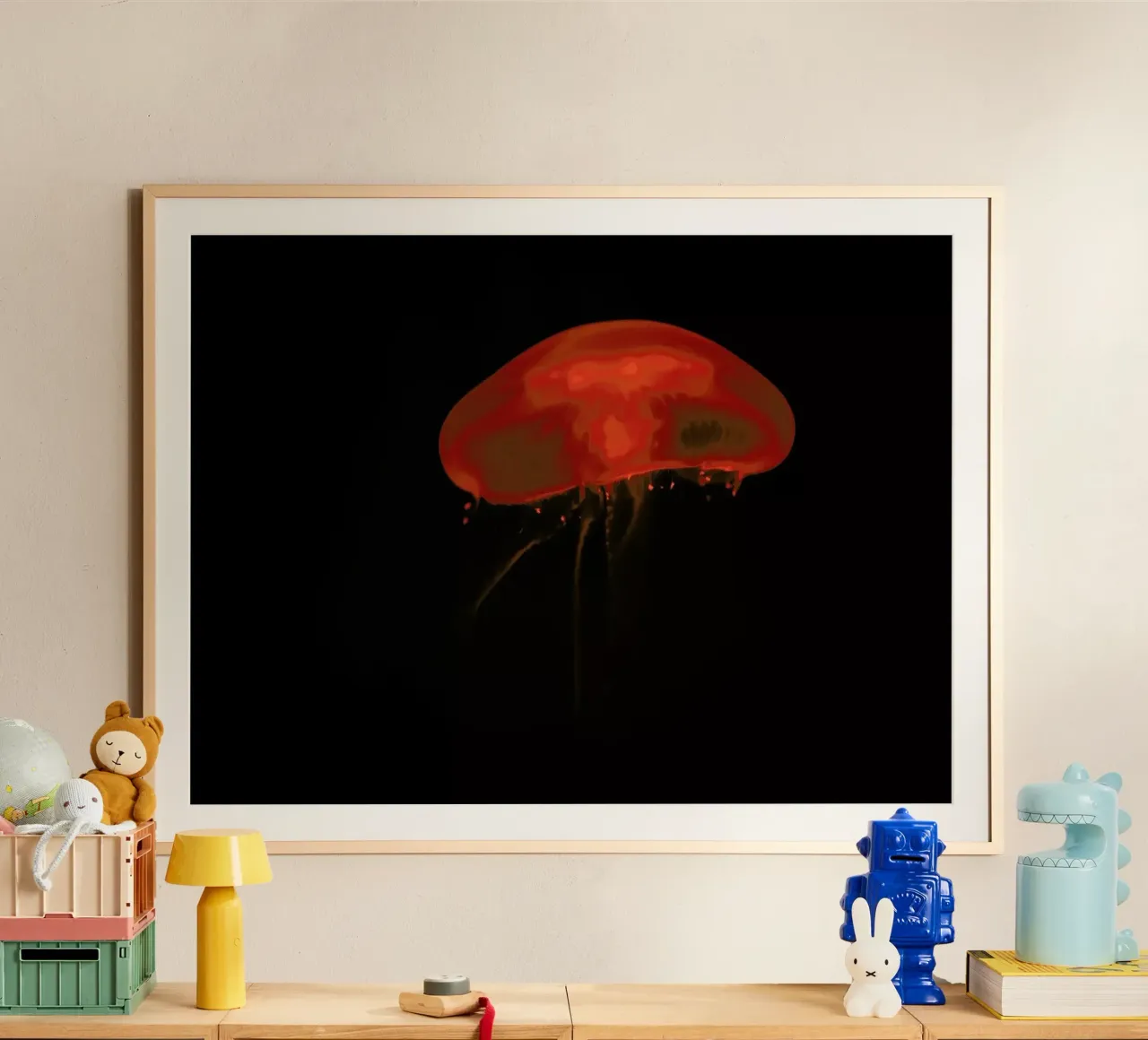 At The Aquarium #8 poster con telaio in plastica da Tal Paz-Fridman