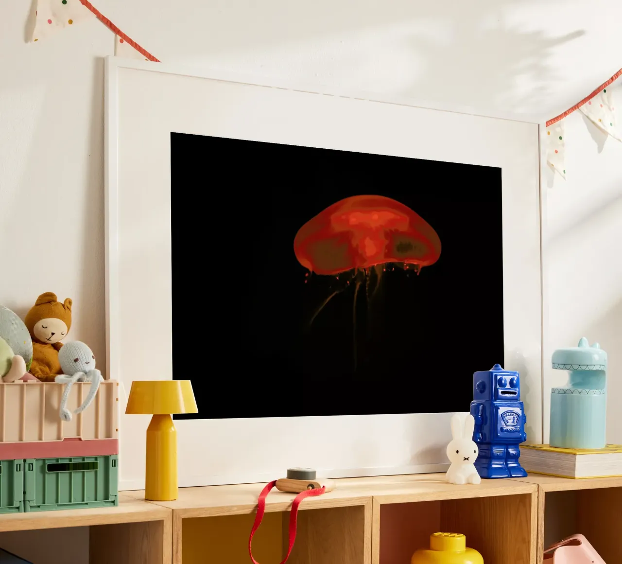 At The Aquarium #8 poster con telaio in plastica da Tal Paz-Fridman