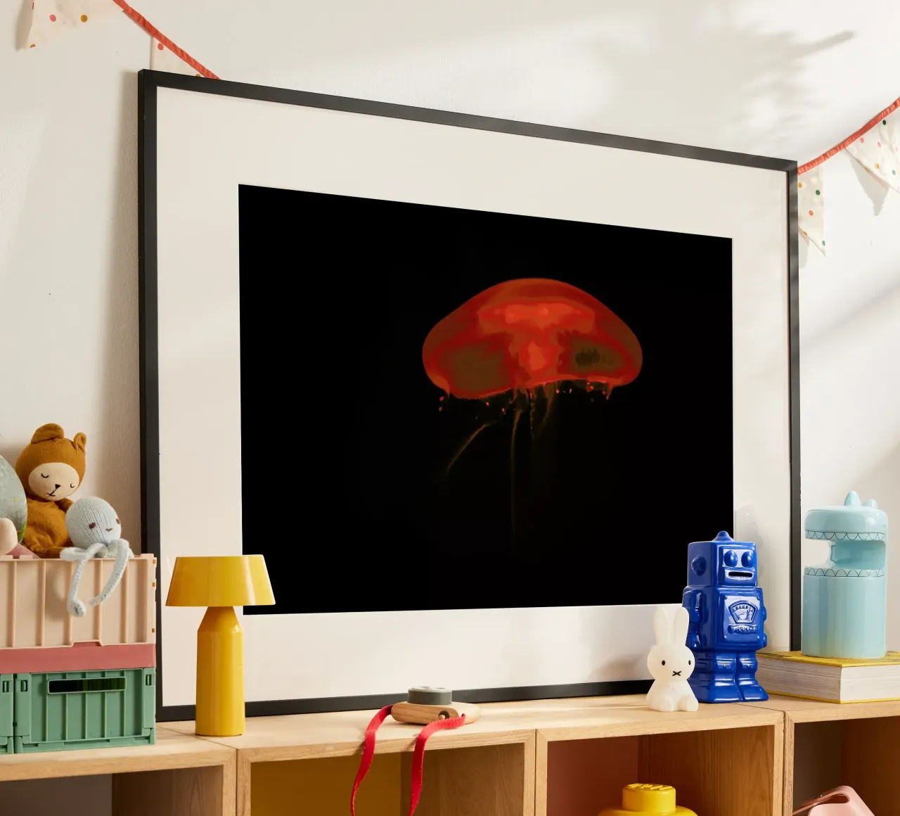At The Aquarium #8 poster con telaio in plastica da Tal Paz-Fridman