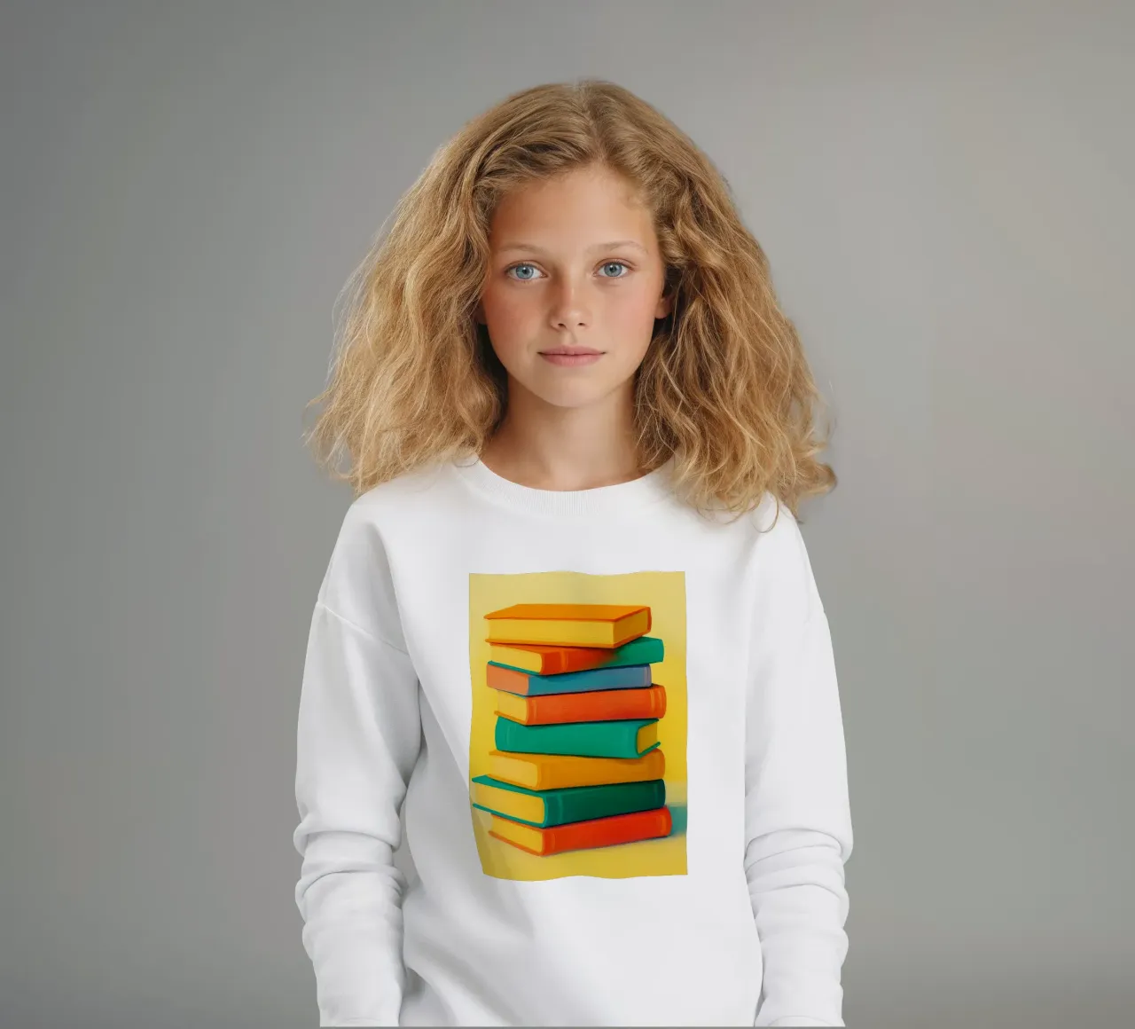 libros dibujo abstracto ilustración sudadera para niño de danine