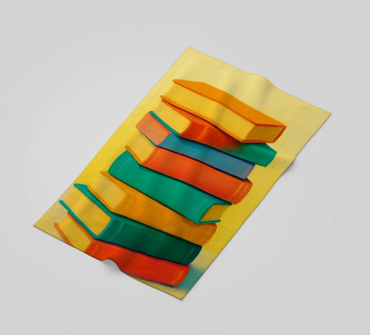 books abstract drawing ilustration beach towel by danine