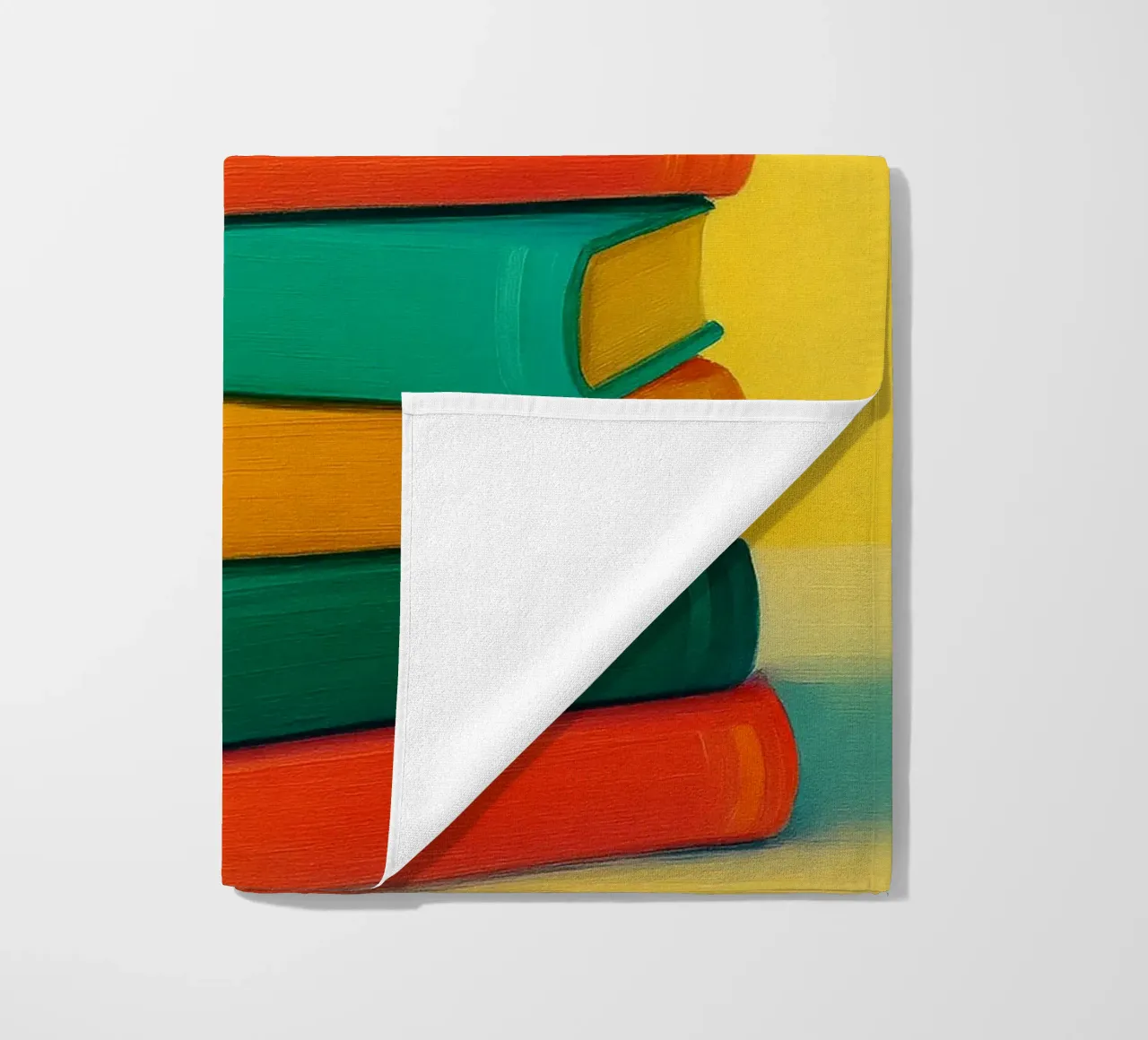 books abstract drawing ilustration beach towel by danine