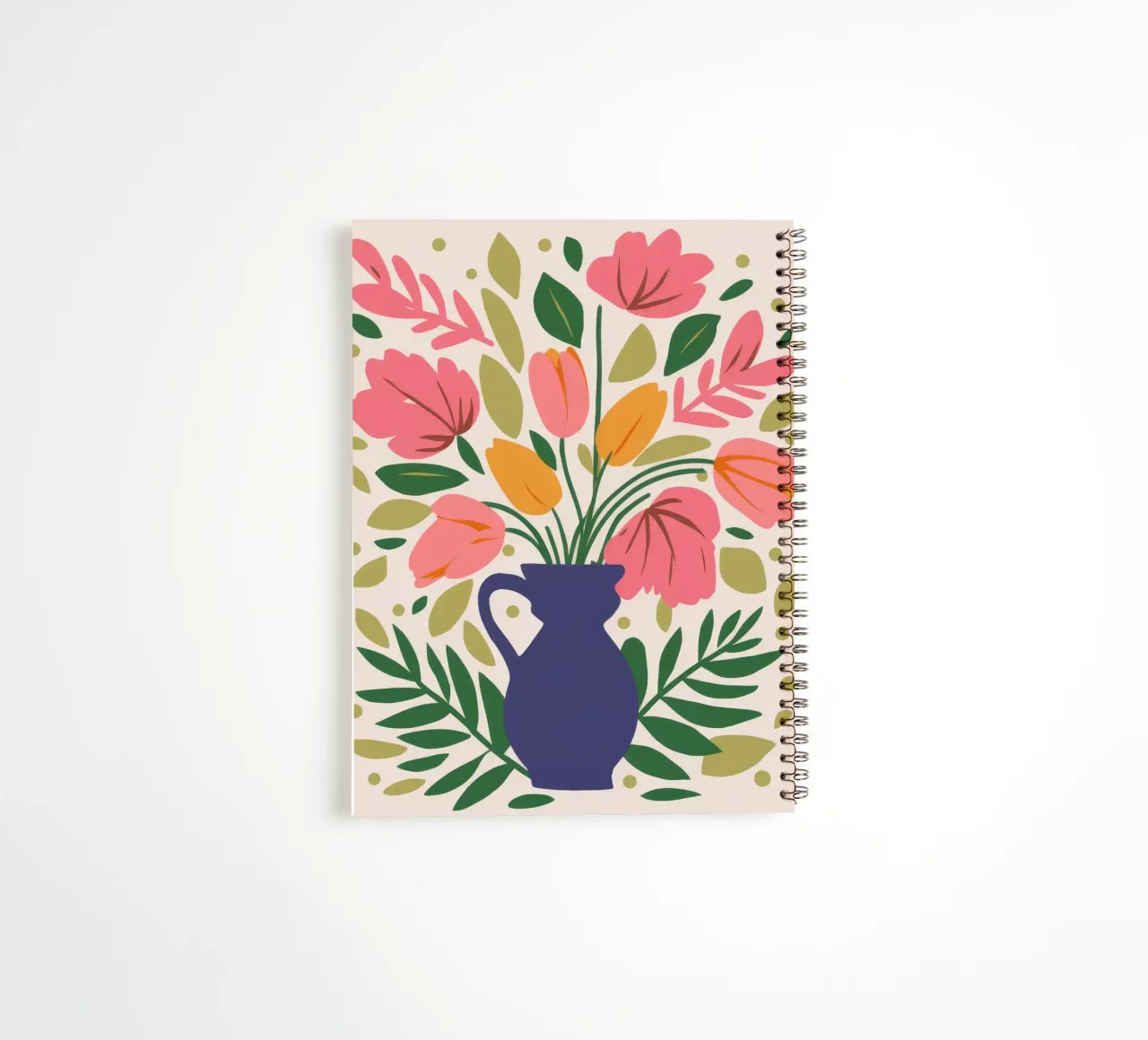 Cobalt Bloom profusion spiral notebook by Terra Tone