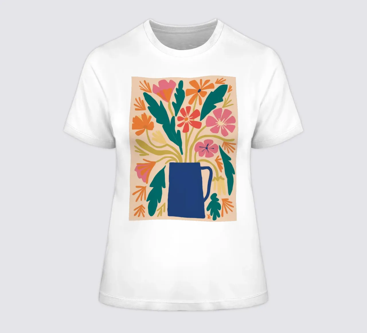 Vibrazione del vaso azzurro t-shirt da donna da Terra Tone