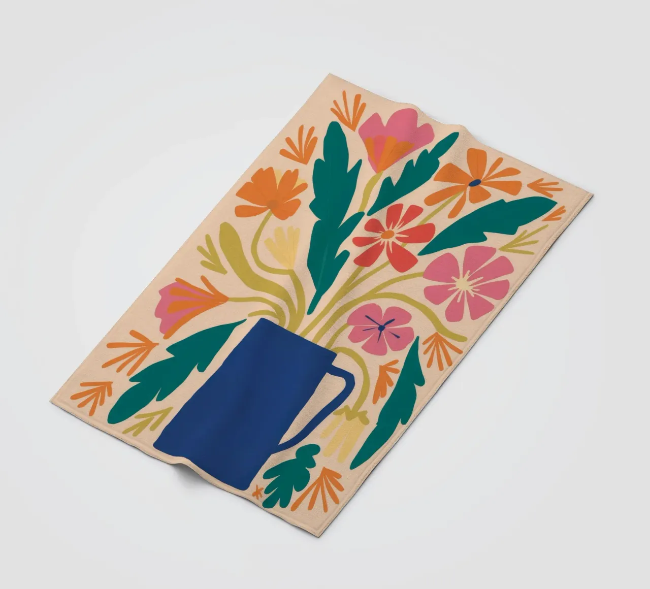 Azure Vessel Vibrancy fleece blanket by Terra Tone