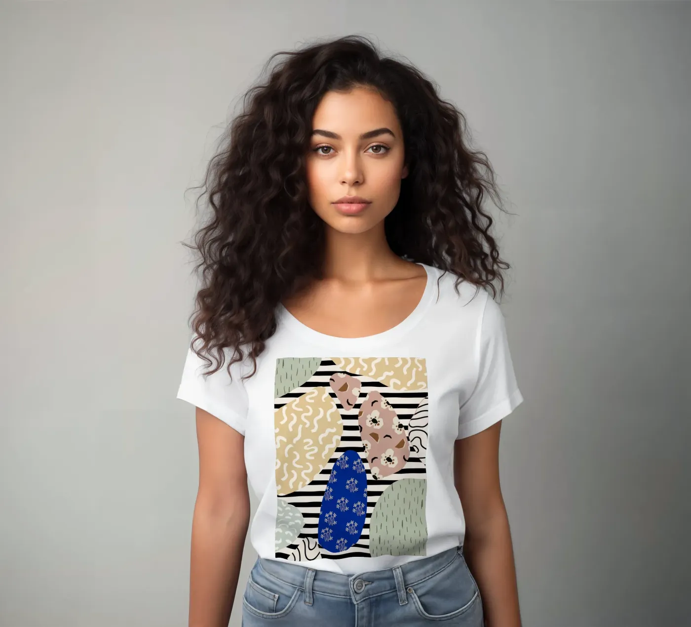 Stone Pattern t-shirt da donna da treechild