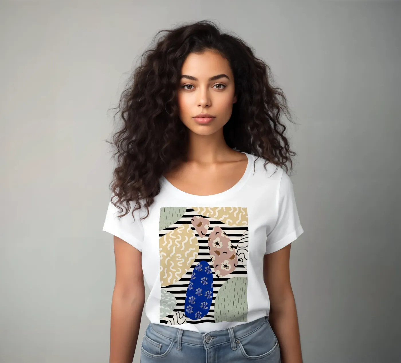 Stone Pattern t-shirt da donna da treechild