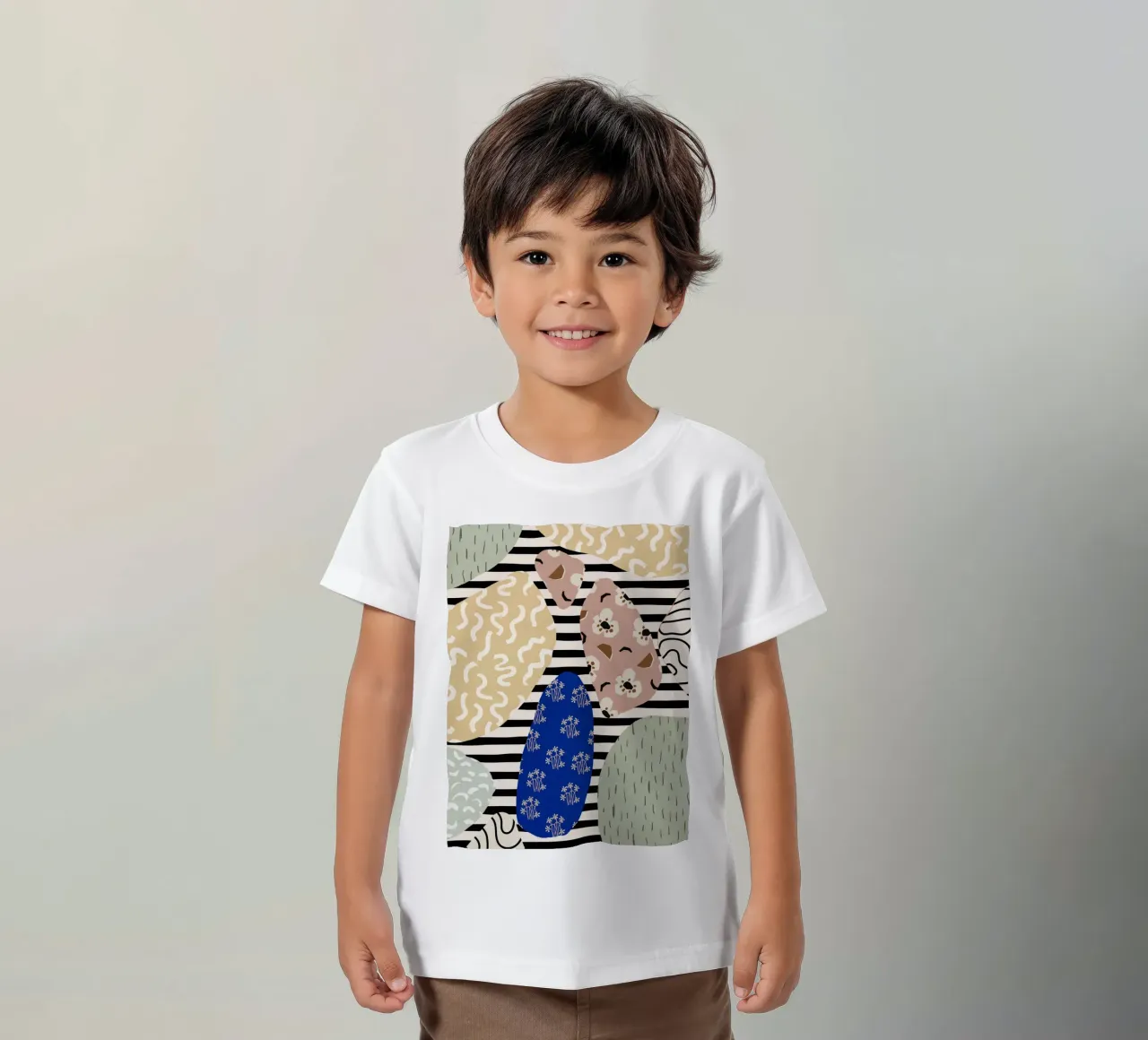 Stone Pattern t-shirt bambini da treechild