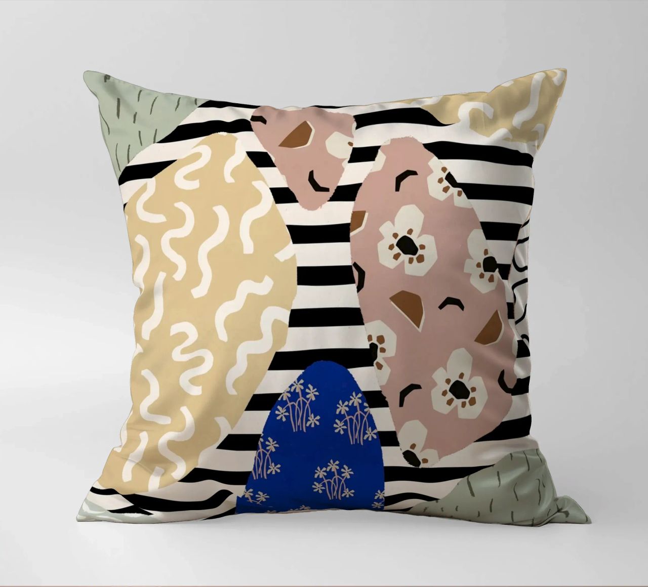 Stone Pattern decorative cushion by treechild