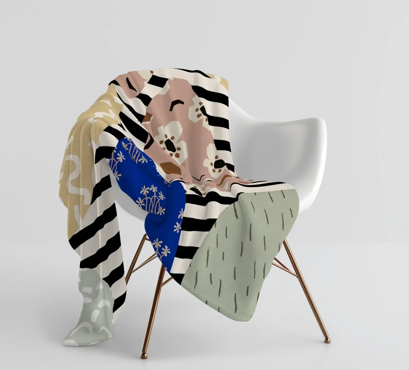 Stone Pattern plaid polaire de treechild