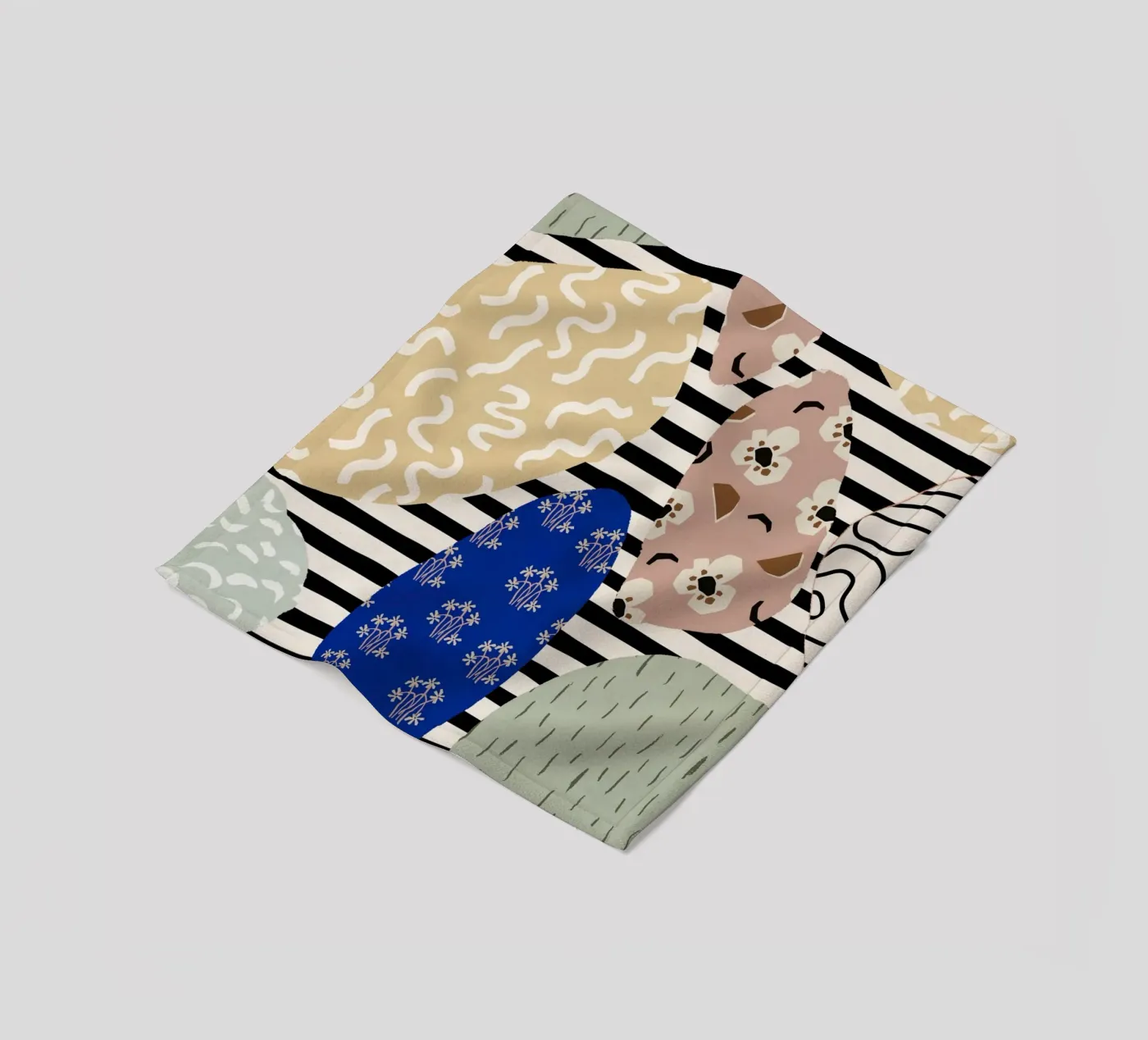Stone Pattern plaid polaire de treechild