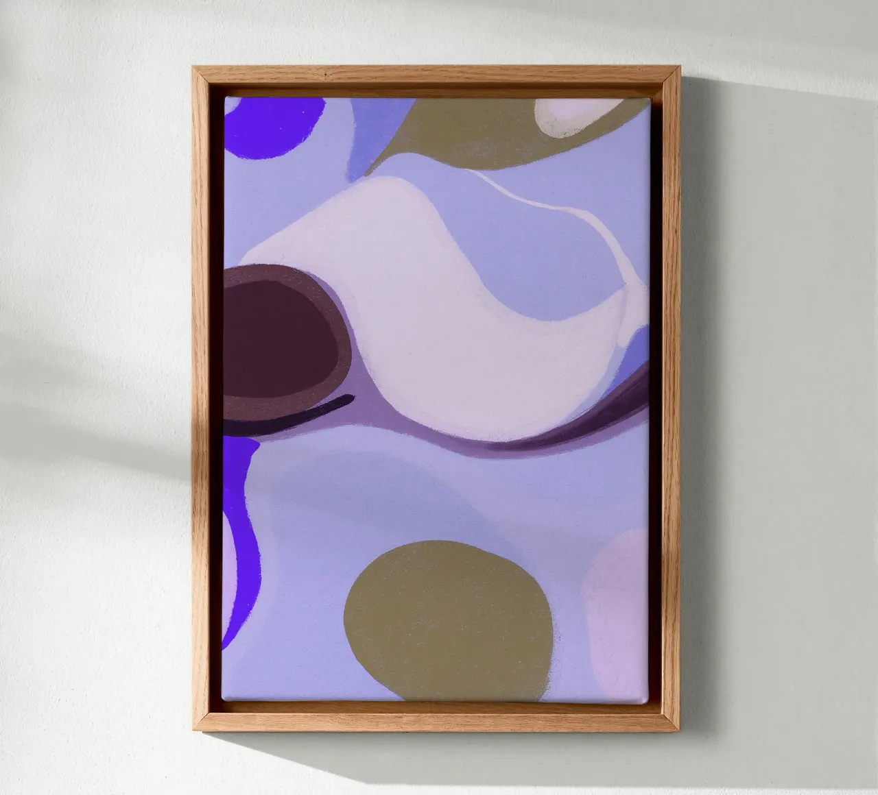 koraal abstracte tekening ilustratie canvas met Baklijst van danine