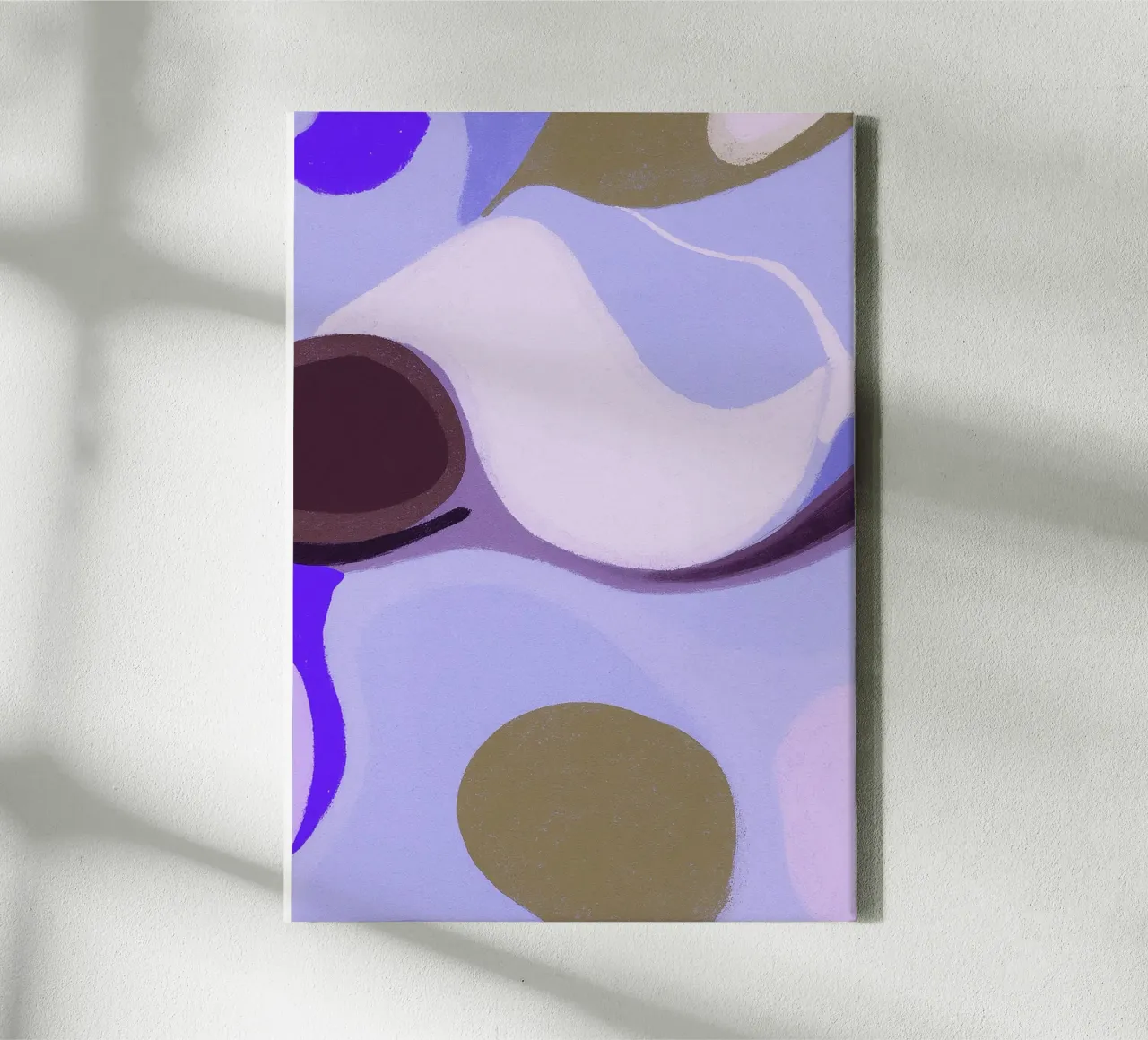 koraal abstracte tekening ilustratie canvas met Baklijst van danine