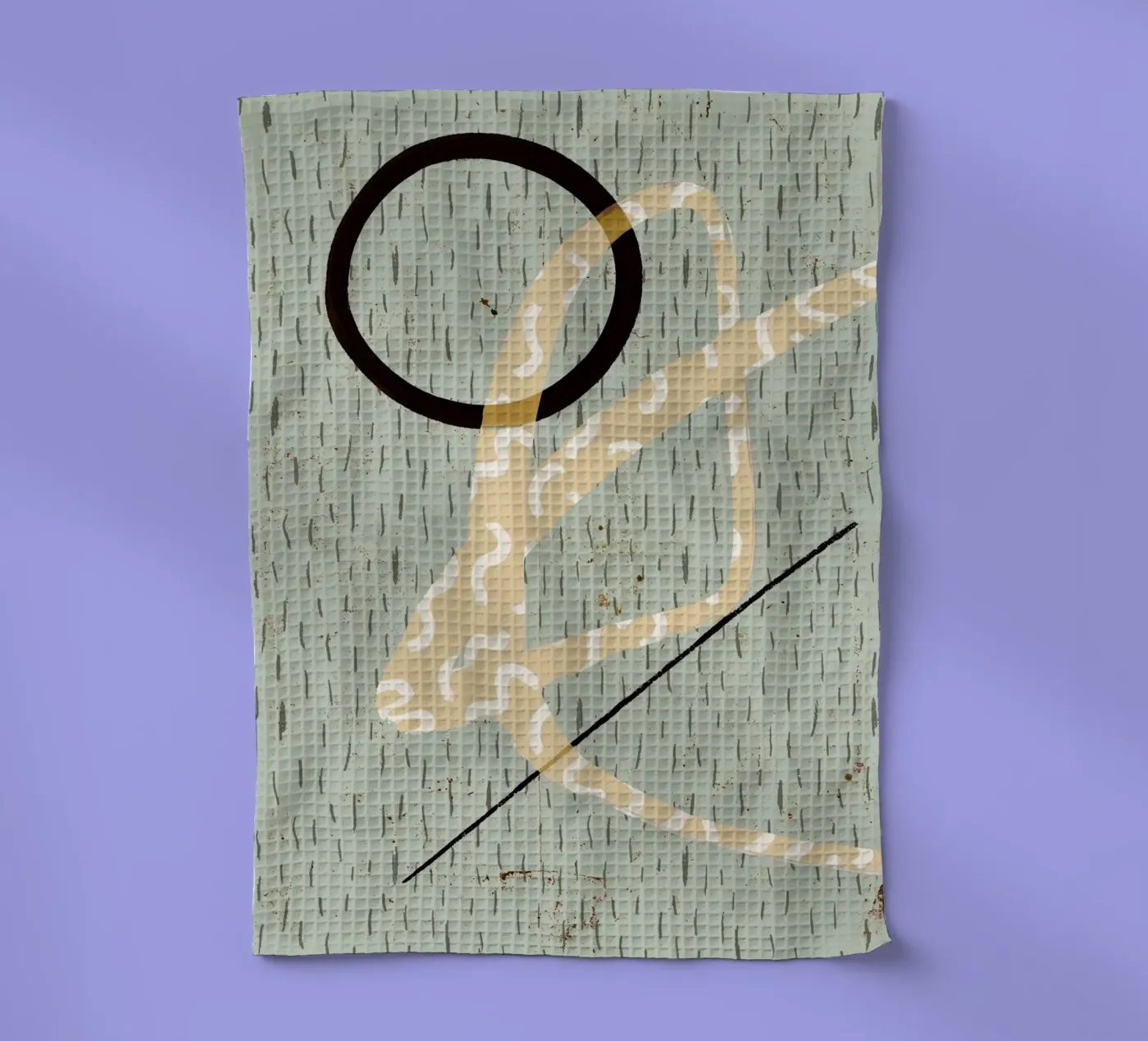 Pattern Balance tea towel by treechild