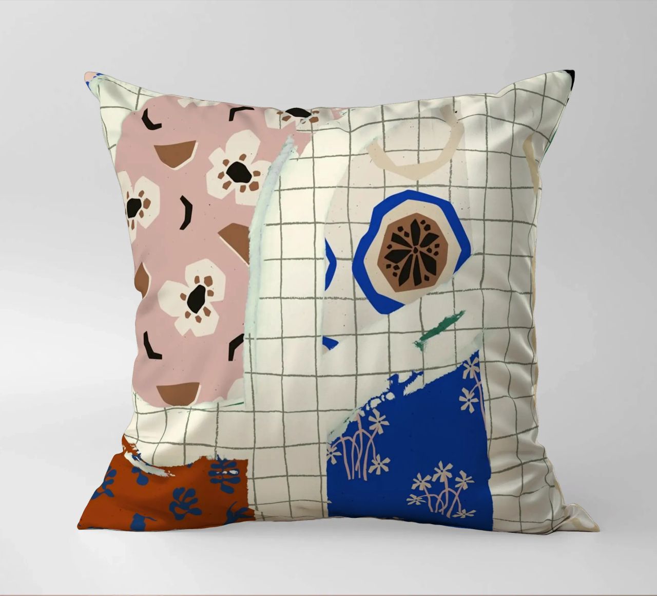 Pattern Play No 01 decorative cushion by treechild