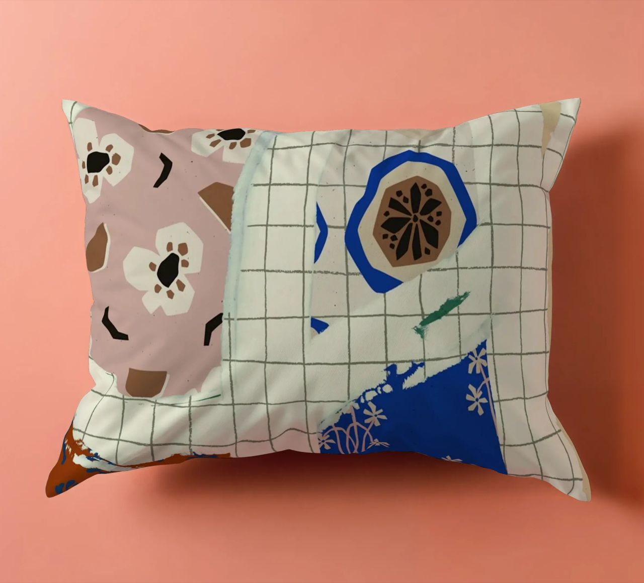 Pattern Play No 01 decorative cushion by treechild