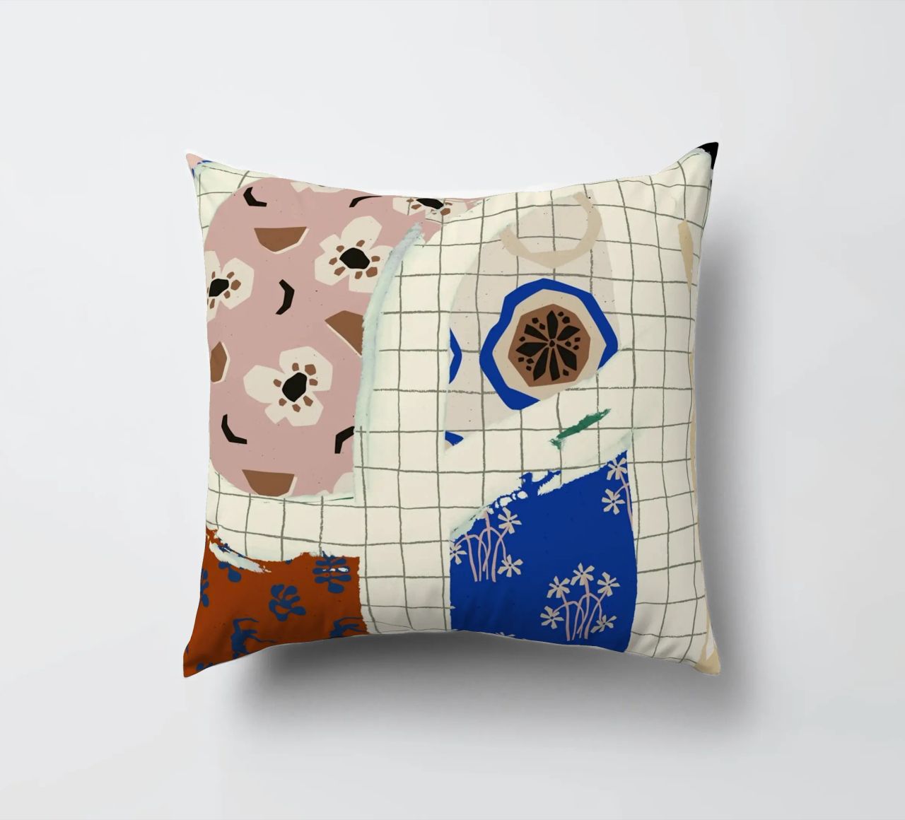 Pattern Play No 01 decorative cushion by treechild