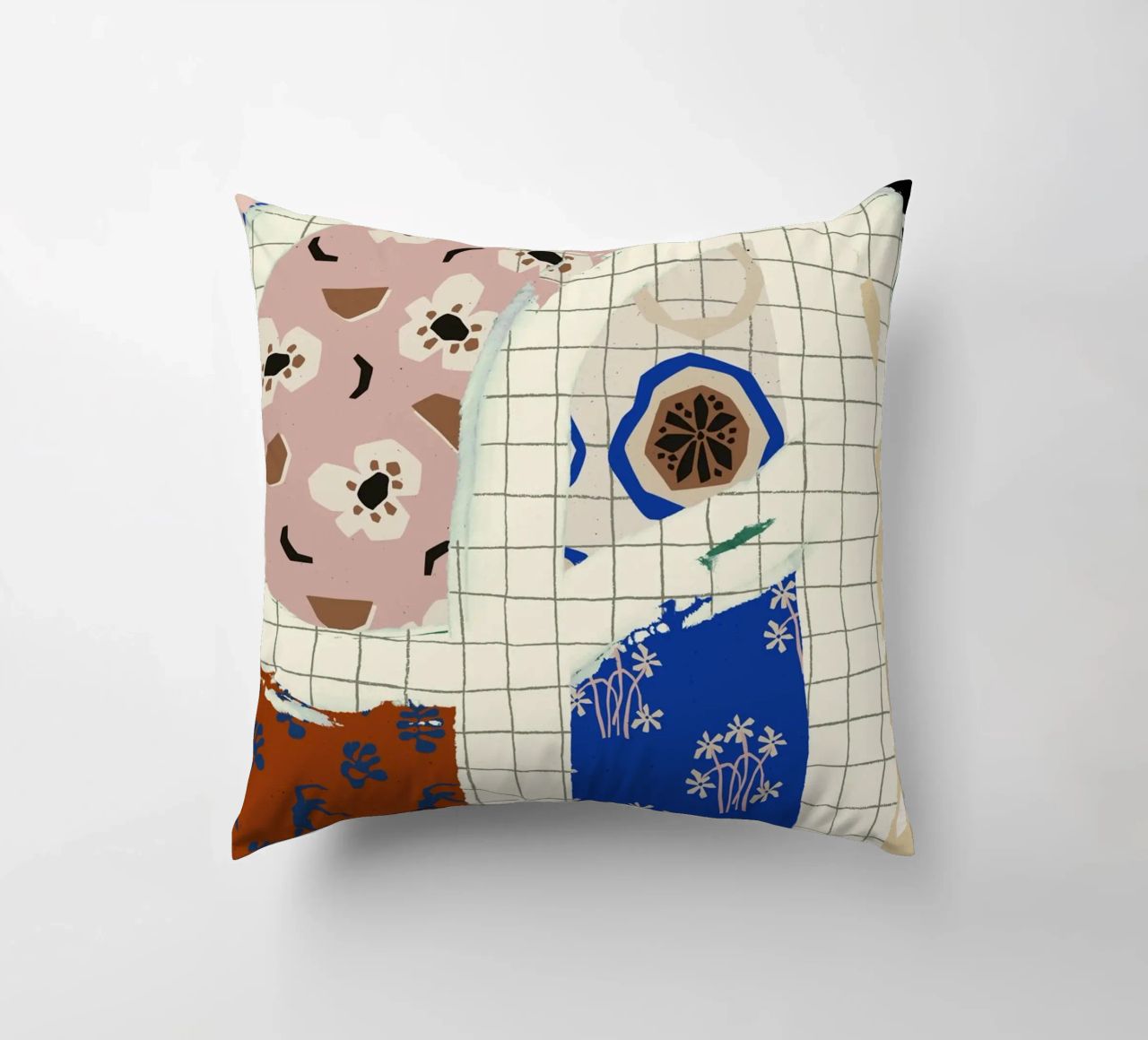 Pattern Play No 01 decorative cushion by treechild