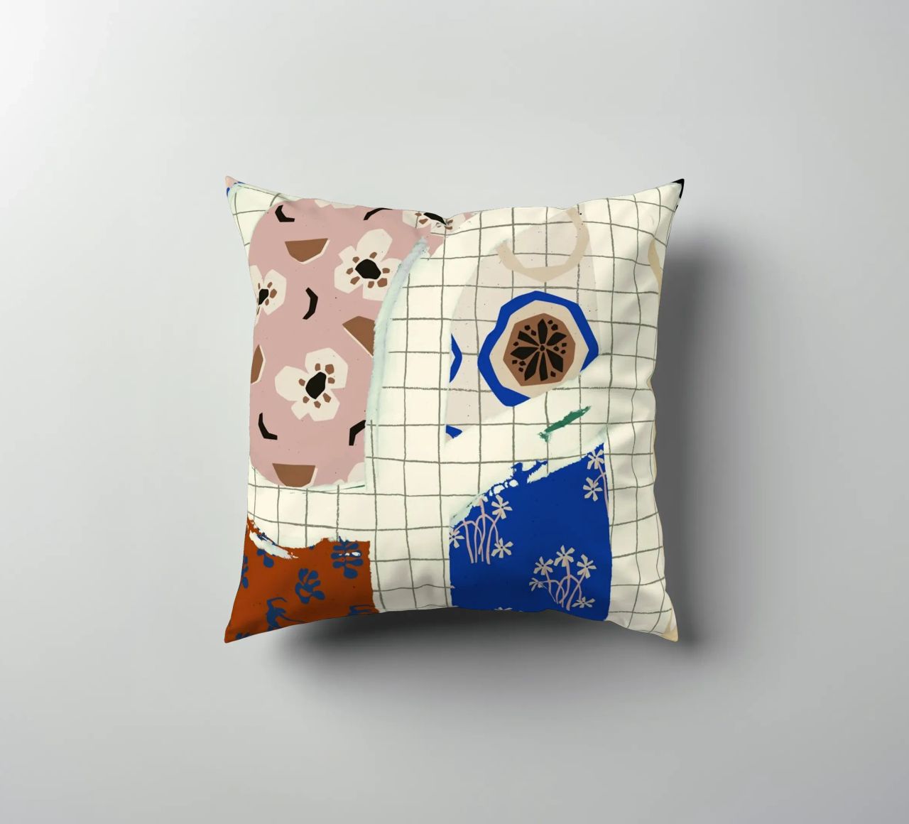 Pattern Play No 01 decorative cushion by treechild