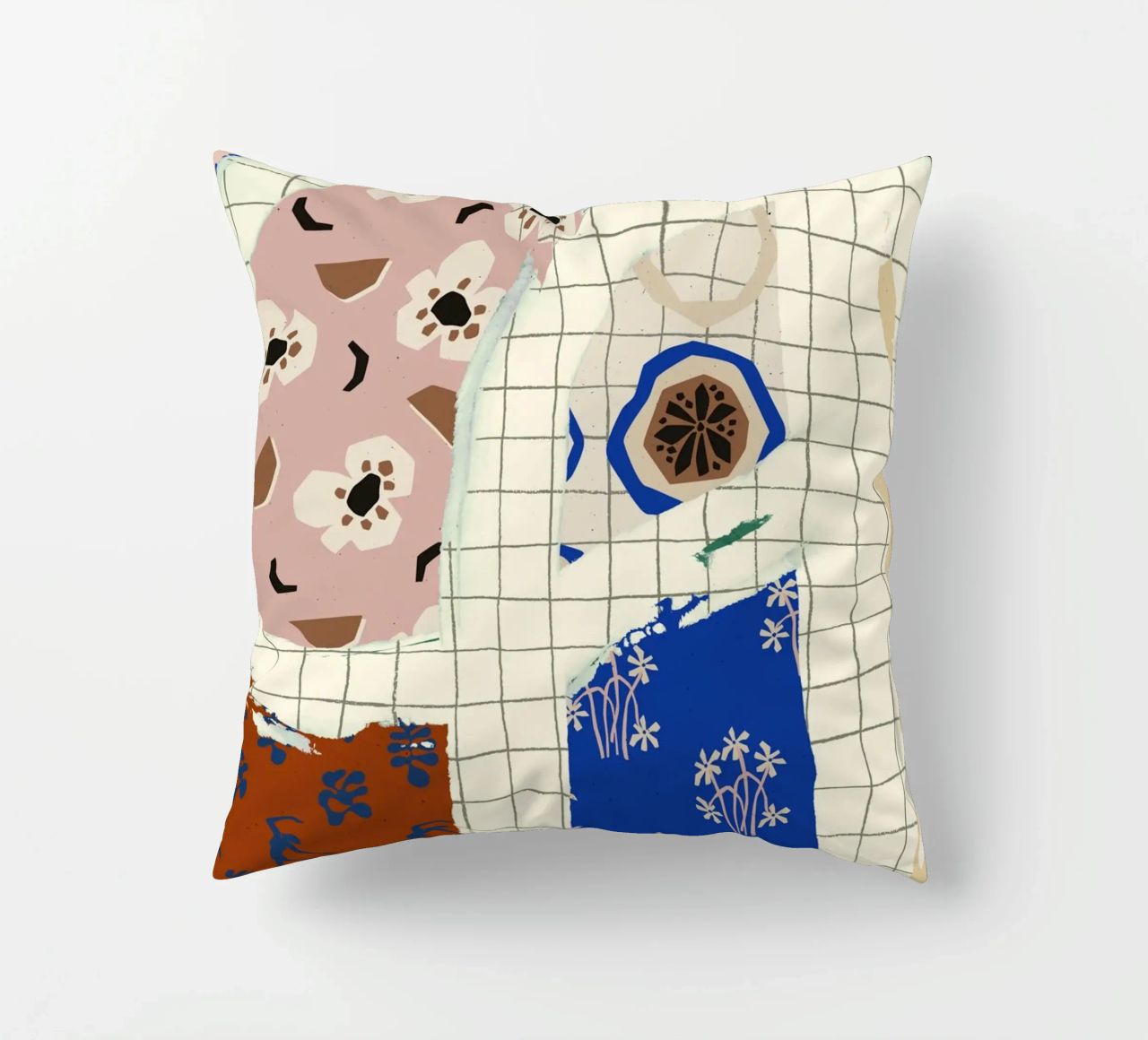 Pattern Play No 01 decorative cushion by treechild