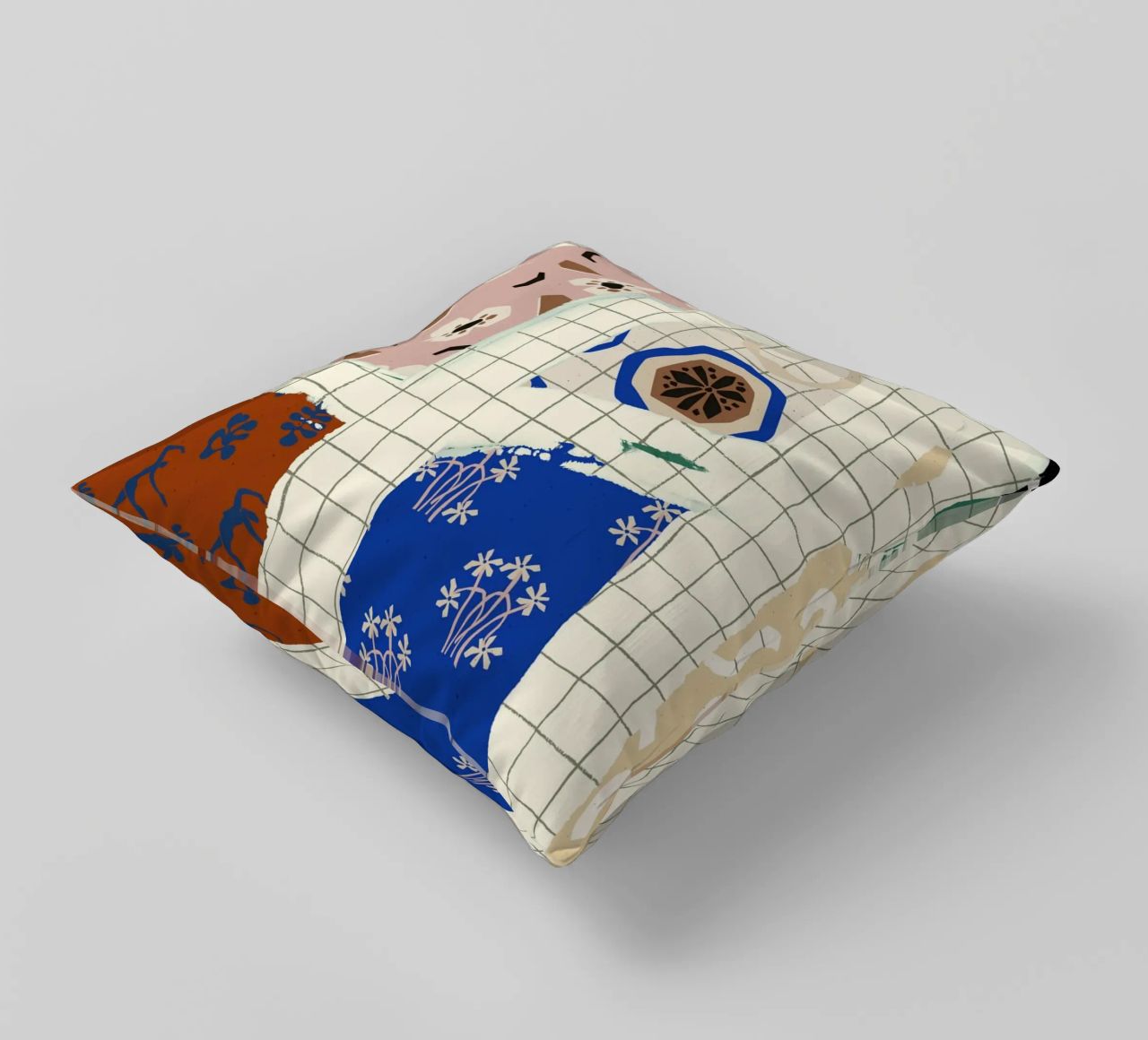 Pattern Play No 01 decorative cushion by treechild