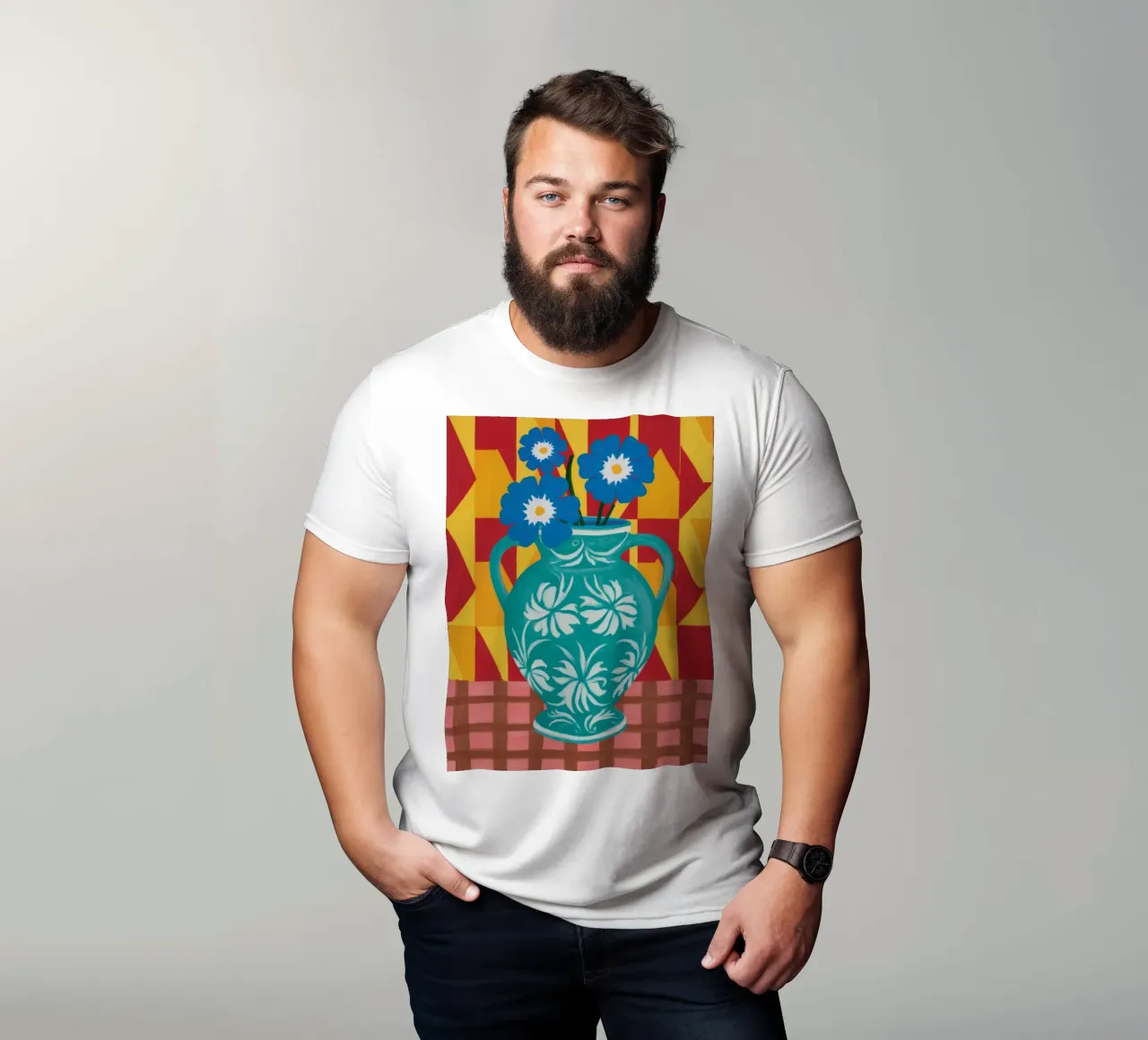 Bouquet Geometric Joy t-shirt da Terra Tone