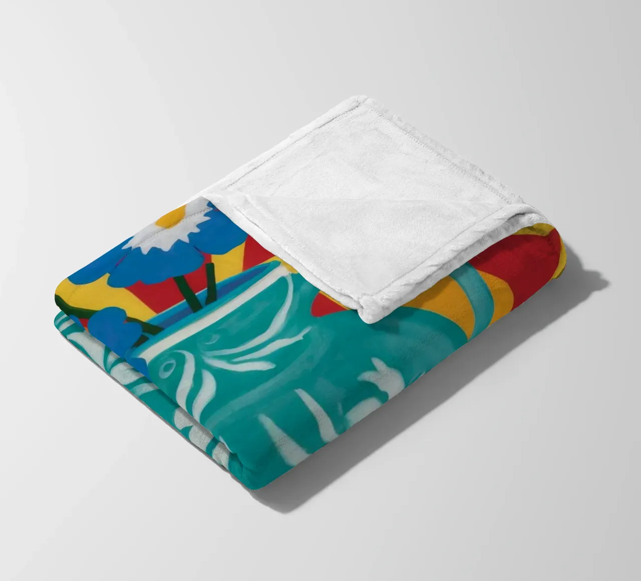 Bouquet Geometric Joy coperta in pile da Terra Tone