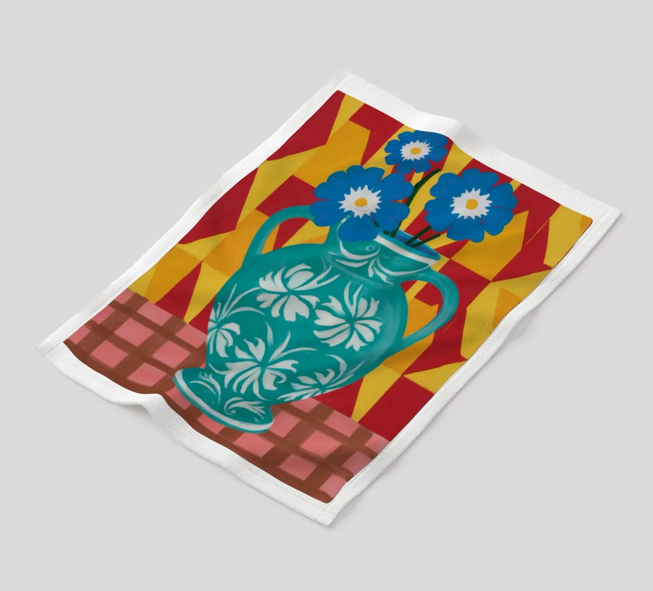Bouquet Geometric Joy coperta in pile da Terra Tone