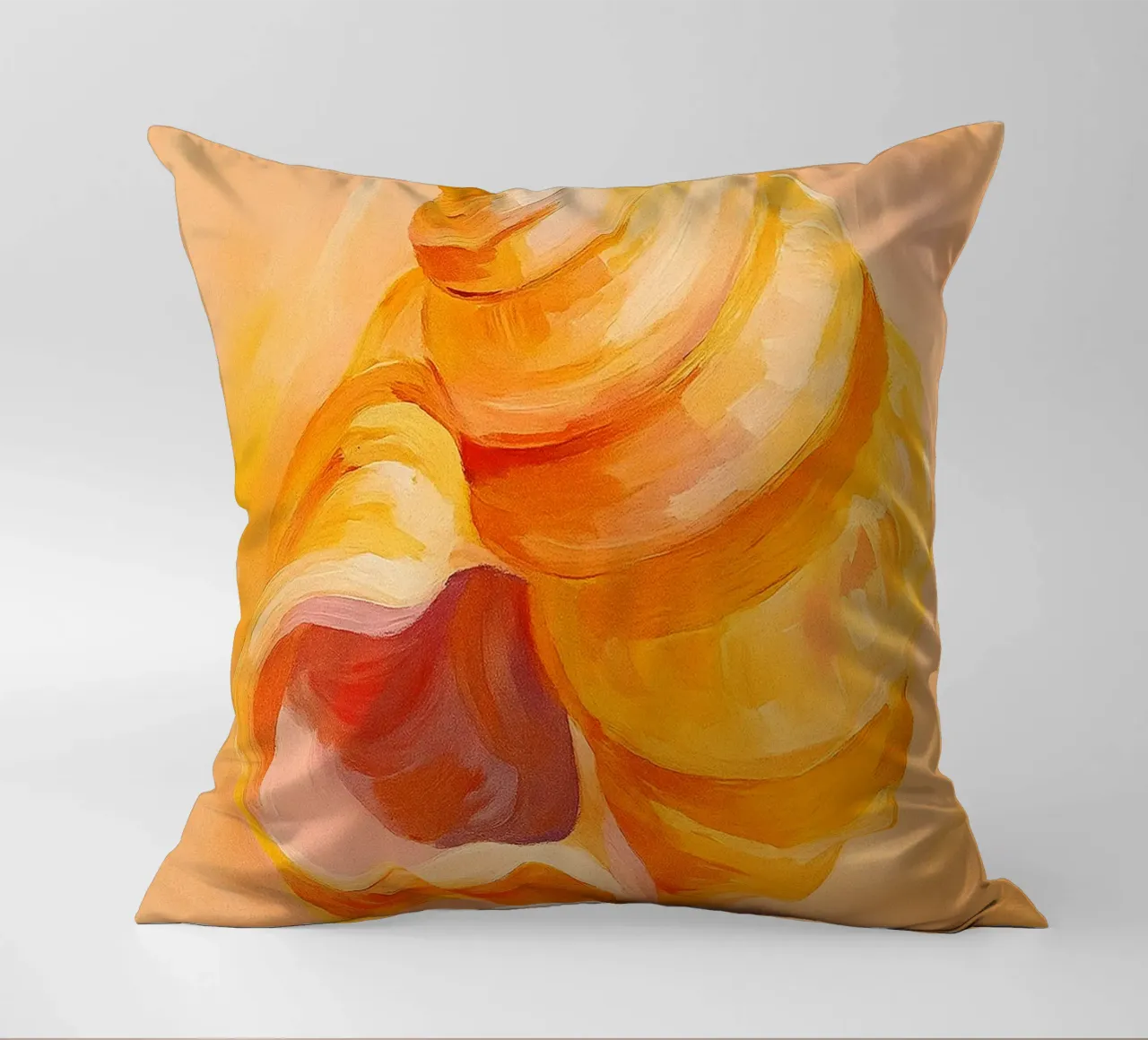 cronch shell abstract drawing ilustration decorative cushion by danine