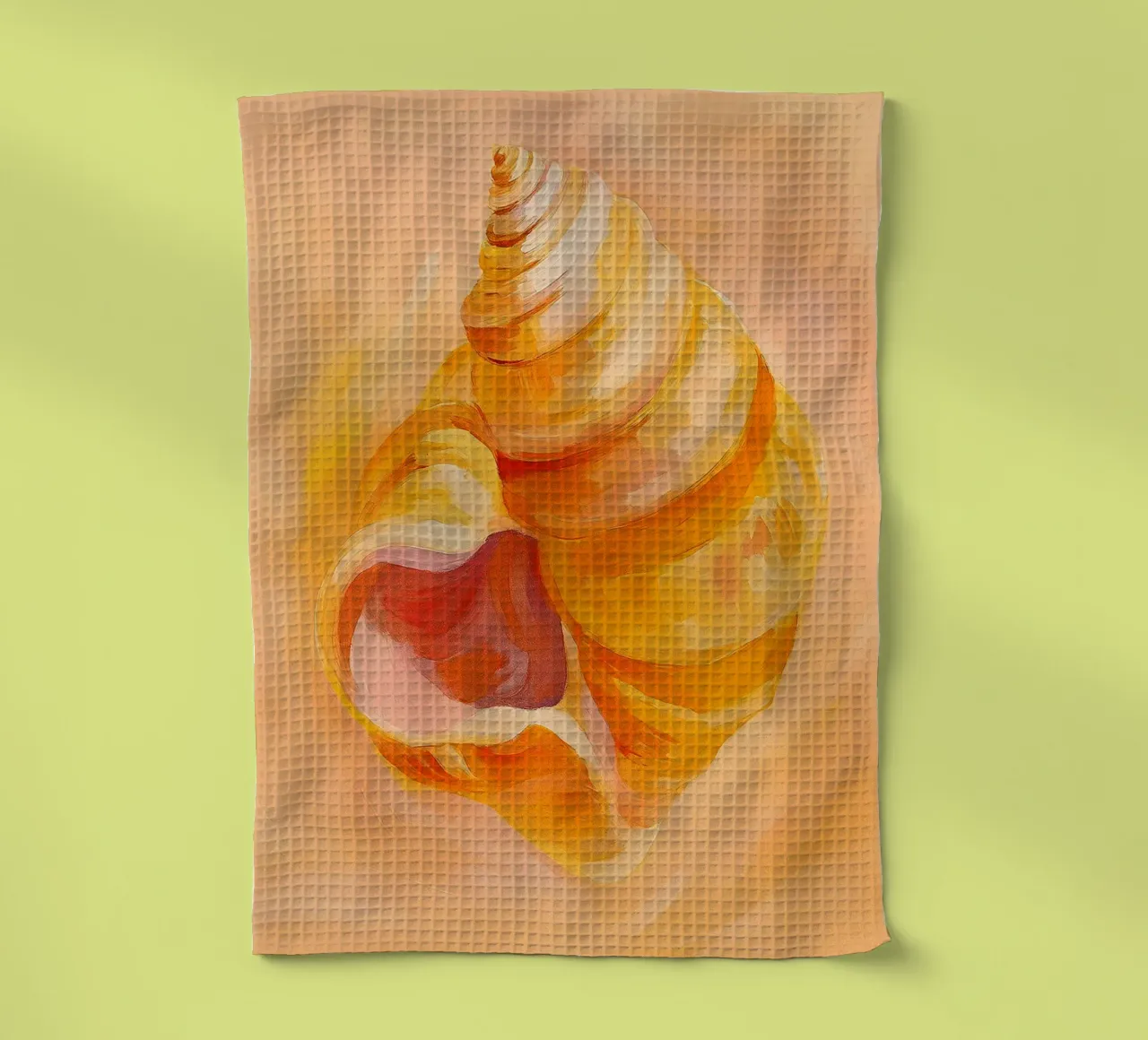 cronch shell dessin abstrait ilustration torchon de danine