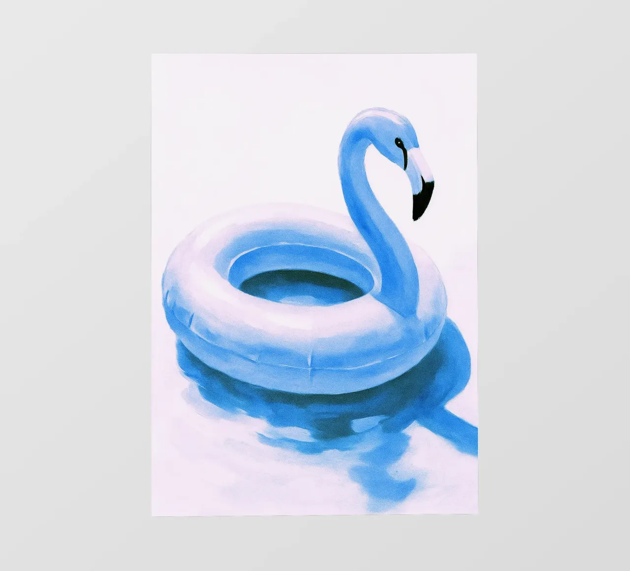 Flamingo Pool Float abstracte tekening ilustratie pvc-zeil van danine