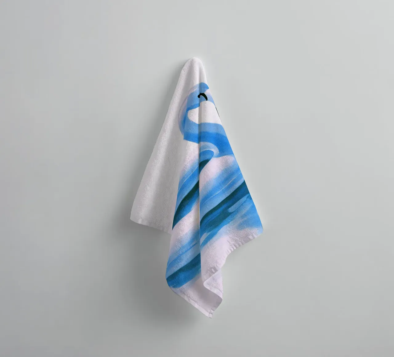 Flamingo Pool Float abstract drawing ilustration towel by danine