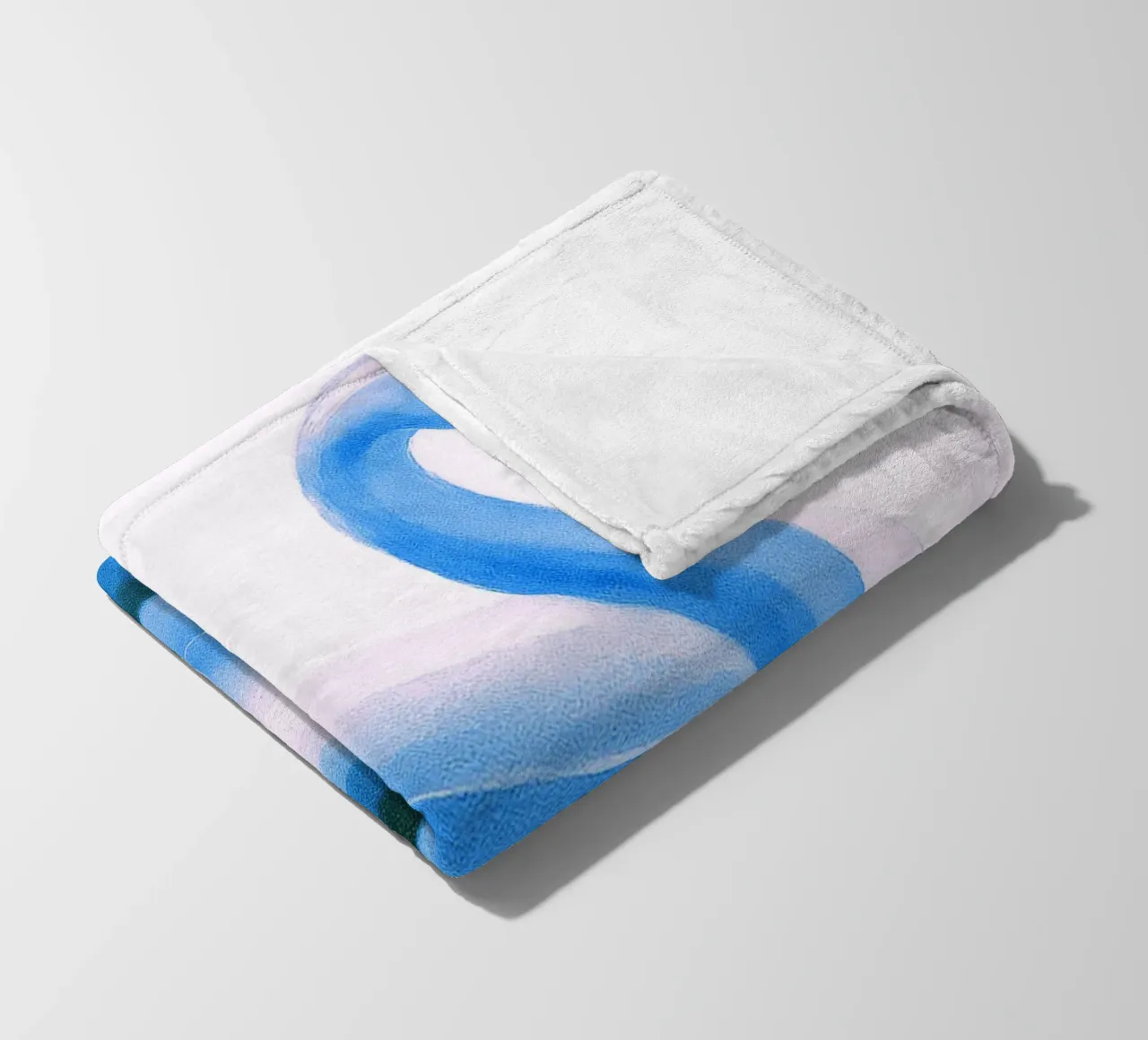 Flamingo Pool Float abstrakte Zeichnung ilustration Fleecedecke von danine