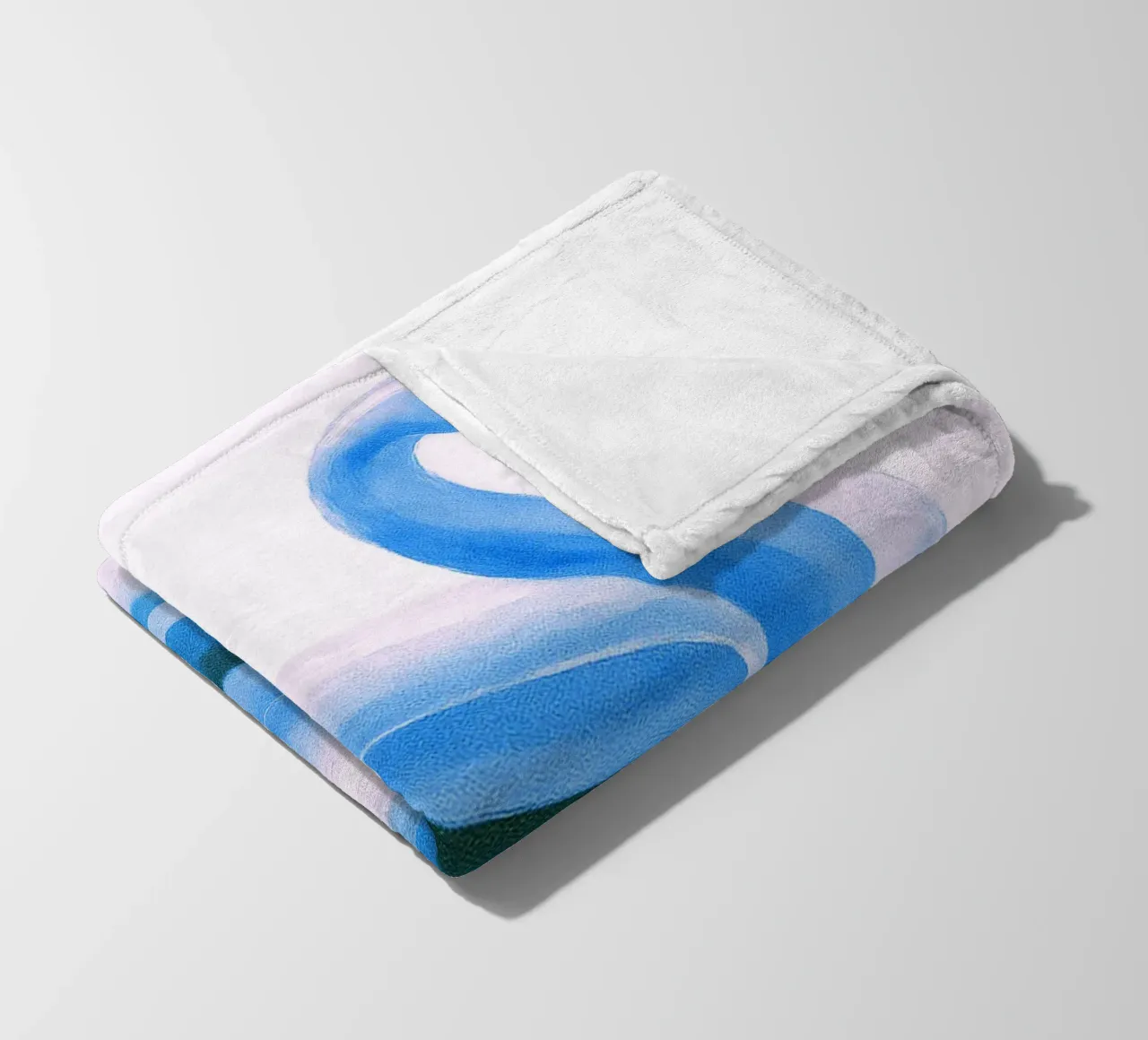 Flamingo Pool Float abstracte tekening ilustratie fleecedeken van danine