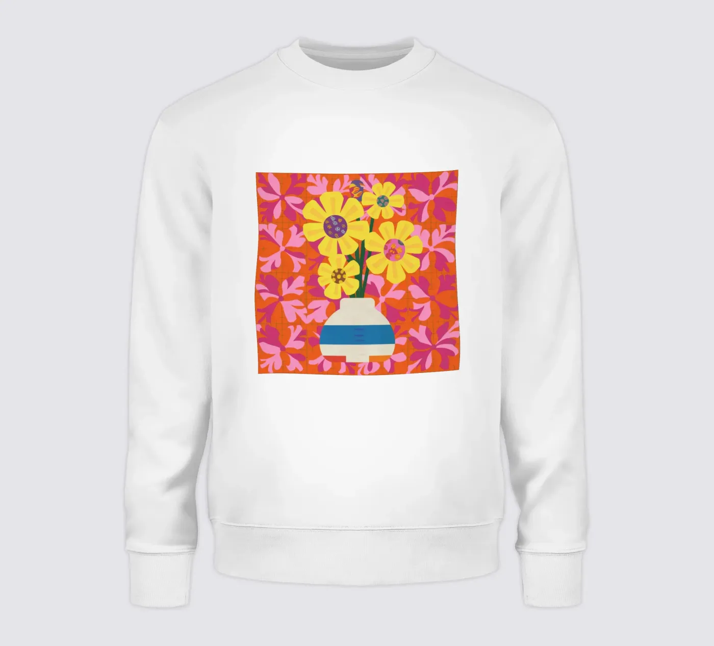 Chromatic Floral Patchwork felpa da Terra Tone