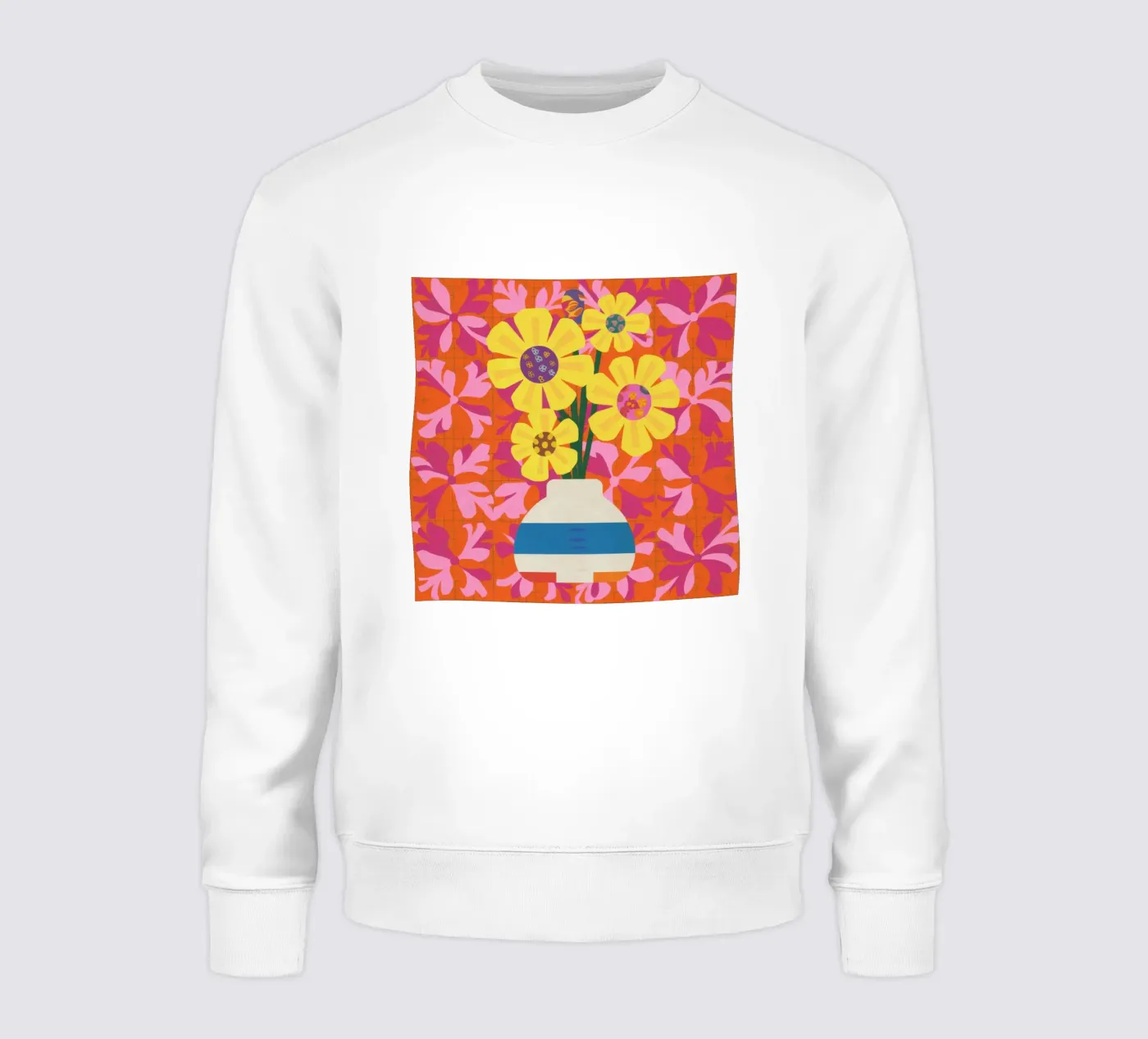 Chromatic Floral Patchwork felpa da Terra Tone