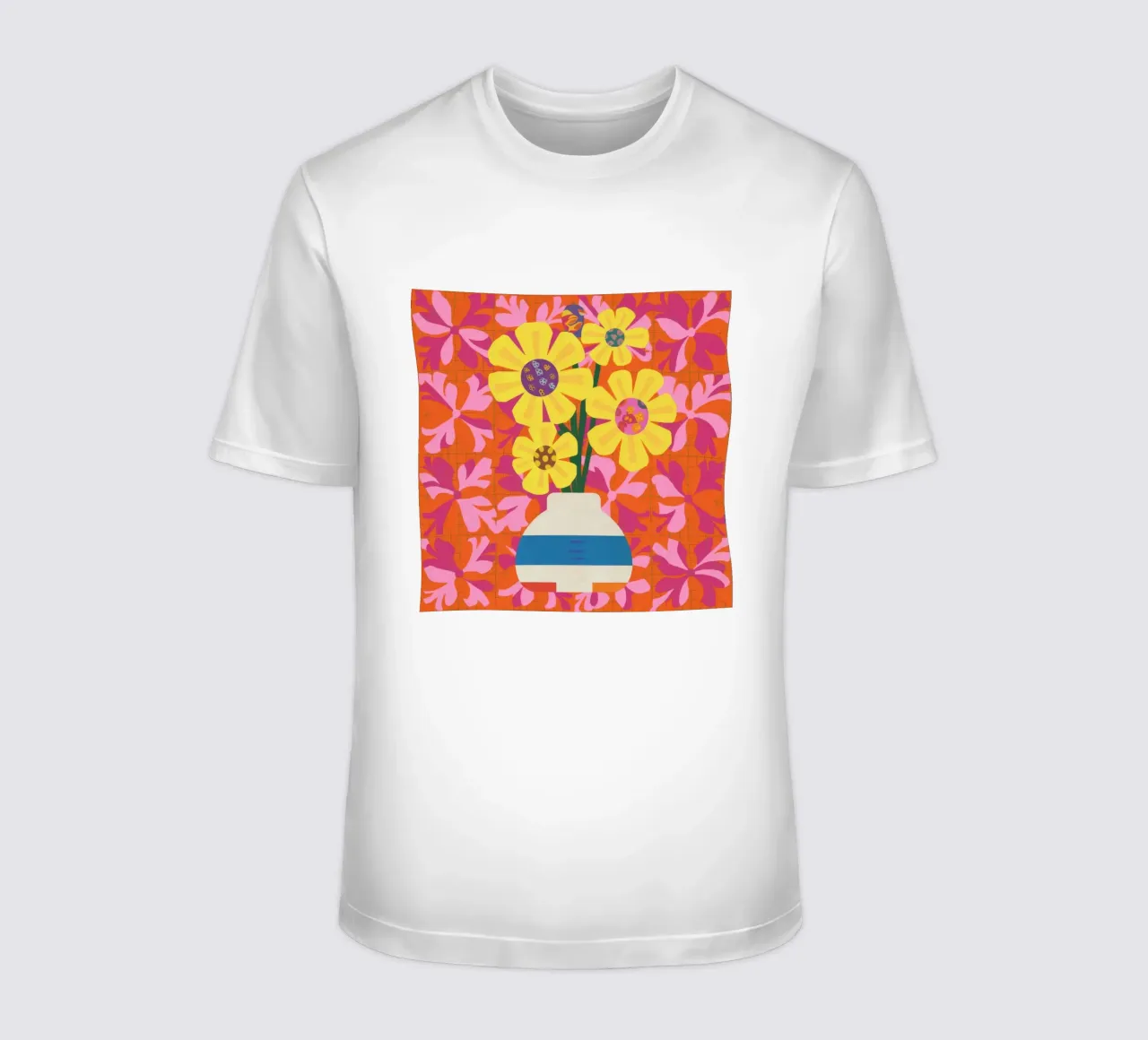 Patchwork floreale cromatico t-shirt da Terra Tone