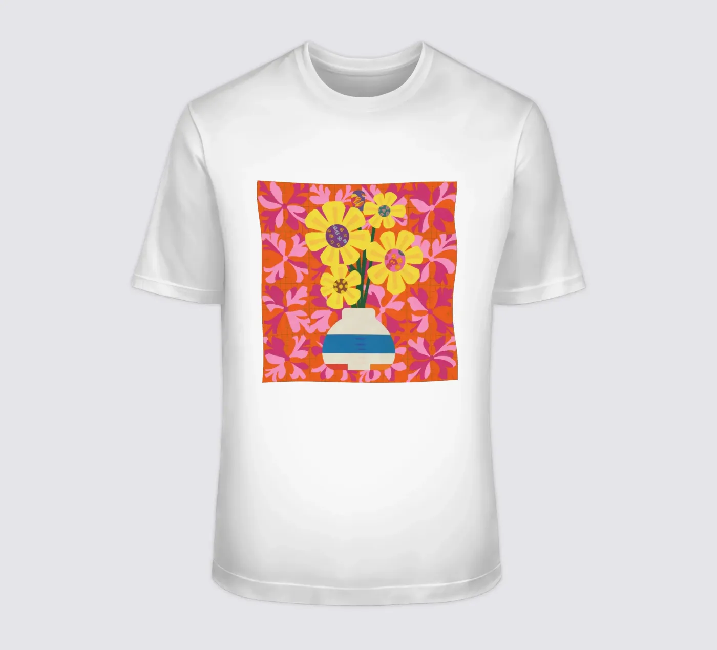 Patchwork floreale cromatico t-shirt da Terra Tone