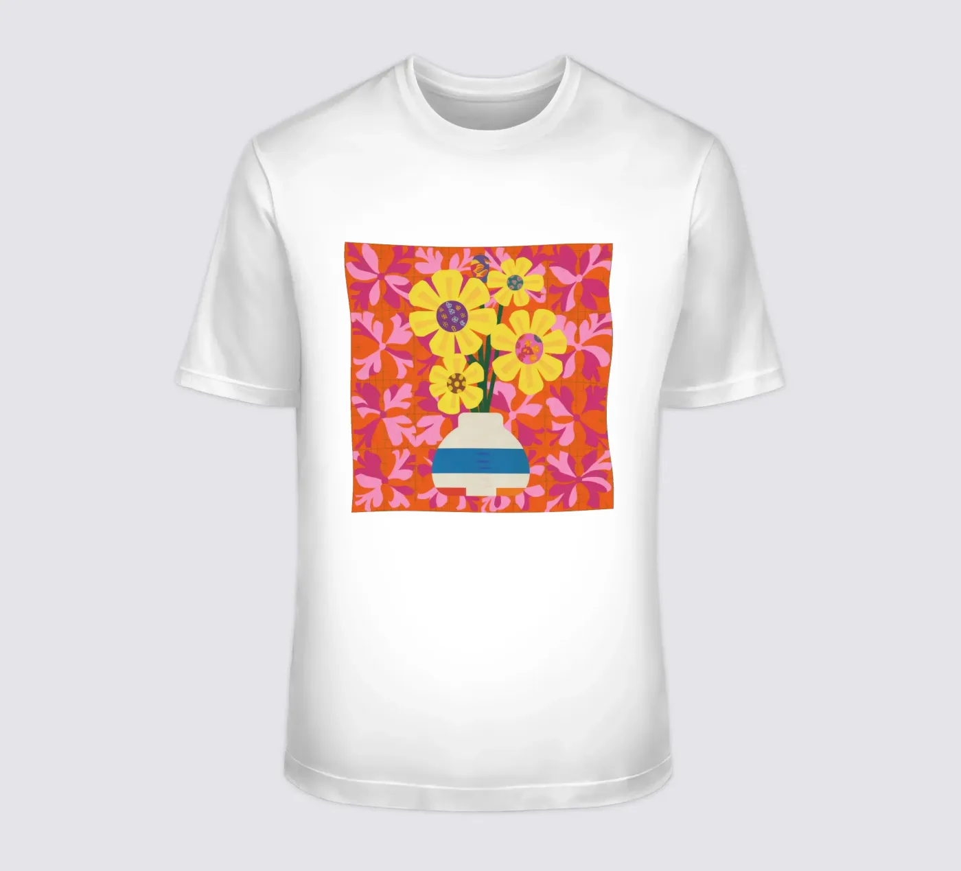 Patchwork floreale cromatico t-shirt da Terra Tone