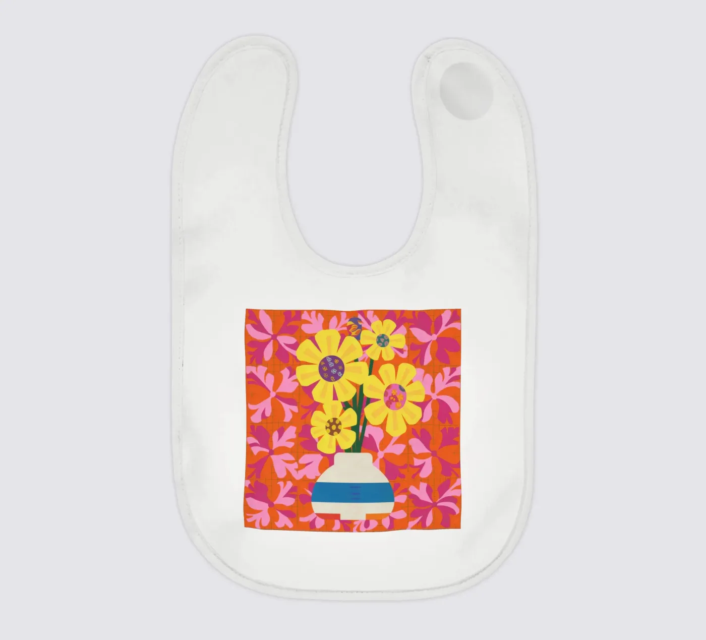 Chromatic Floral Patchwork bavoir de Terra Tone