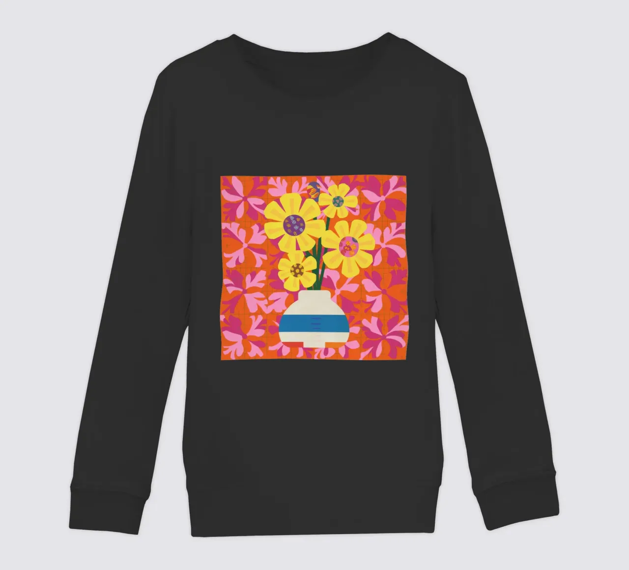 Patchwork floreale cromatico felpa bambino da Terra Tone