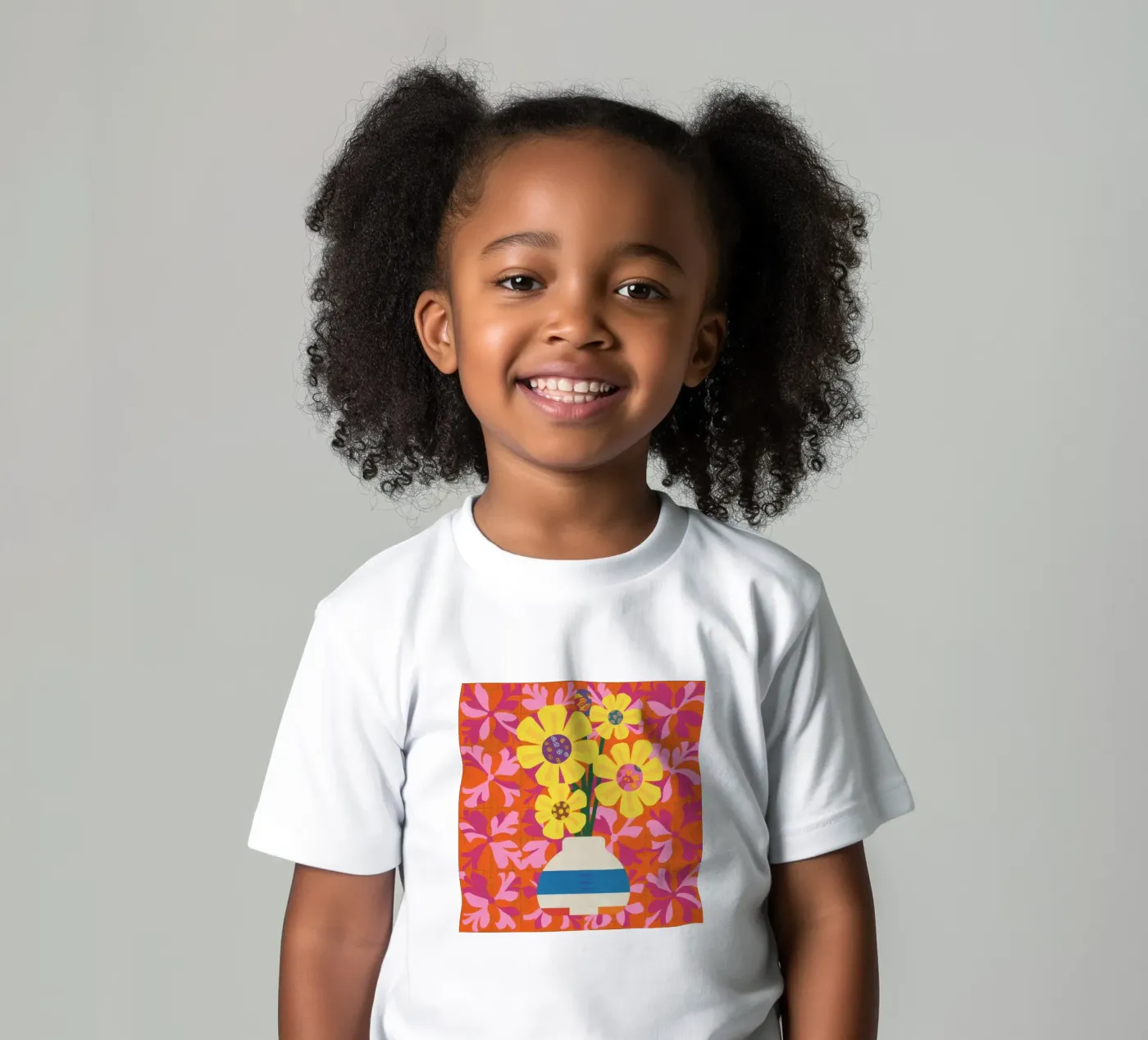 Chromatic Floral Patchwork t-shirt bambini da Terra Tone