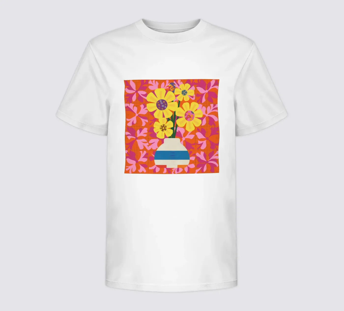 Chromatic Floral Patchwork t-shirt bambini da Terra Tone
